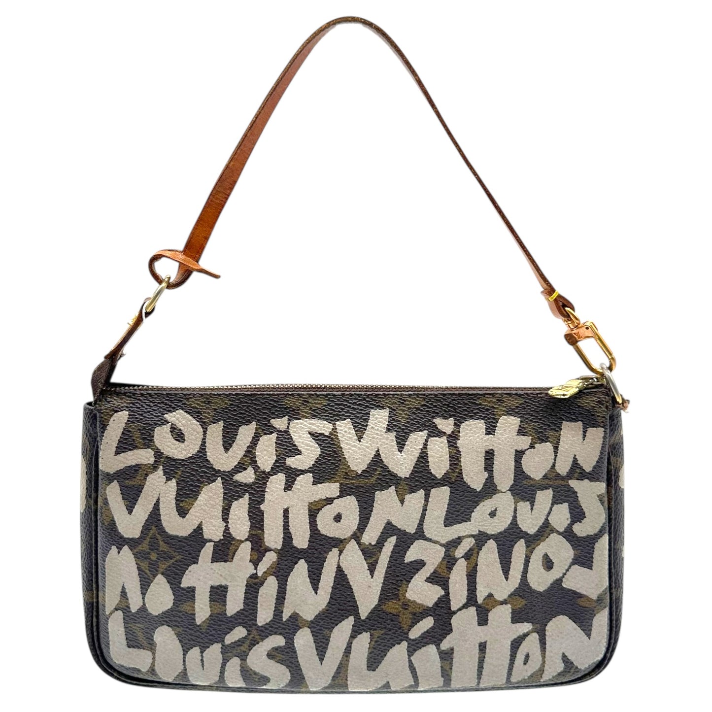 Louis Vuitton x Stephen Sprouse White Grafitti Pochette Bag - Outfit Repeater