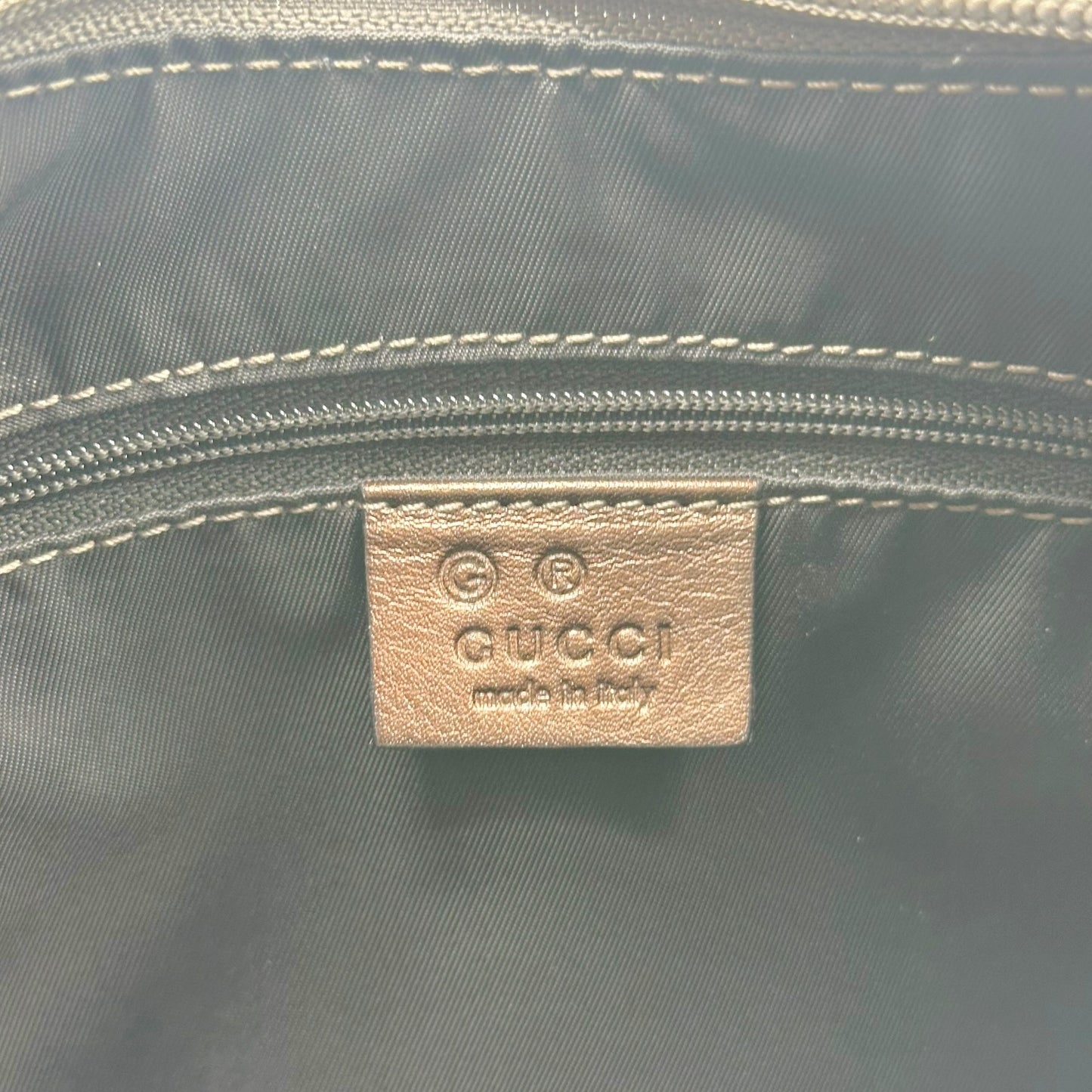 Gucci Metallic Silver Guccissima Shoulder Bag