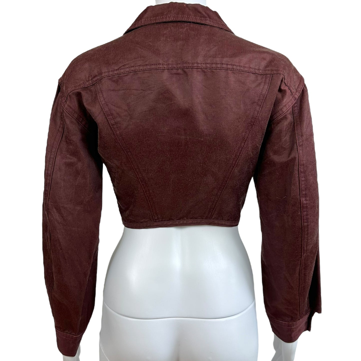 Junior Gaultier Burgundy Lace Up Jacket