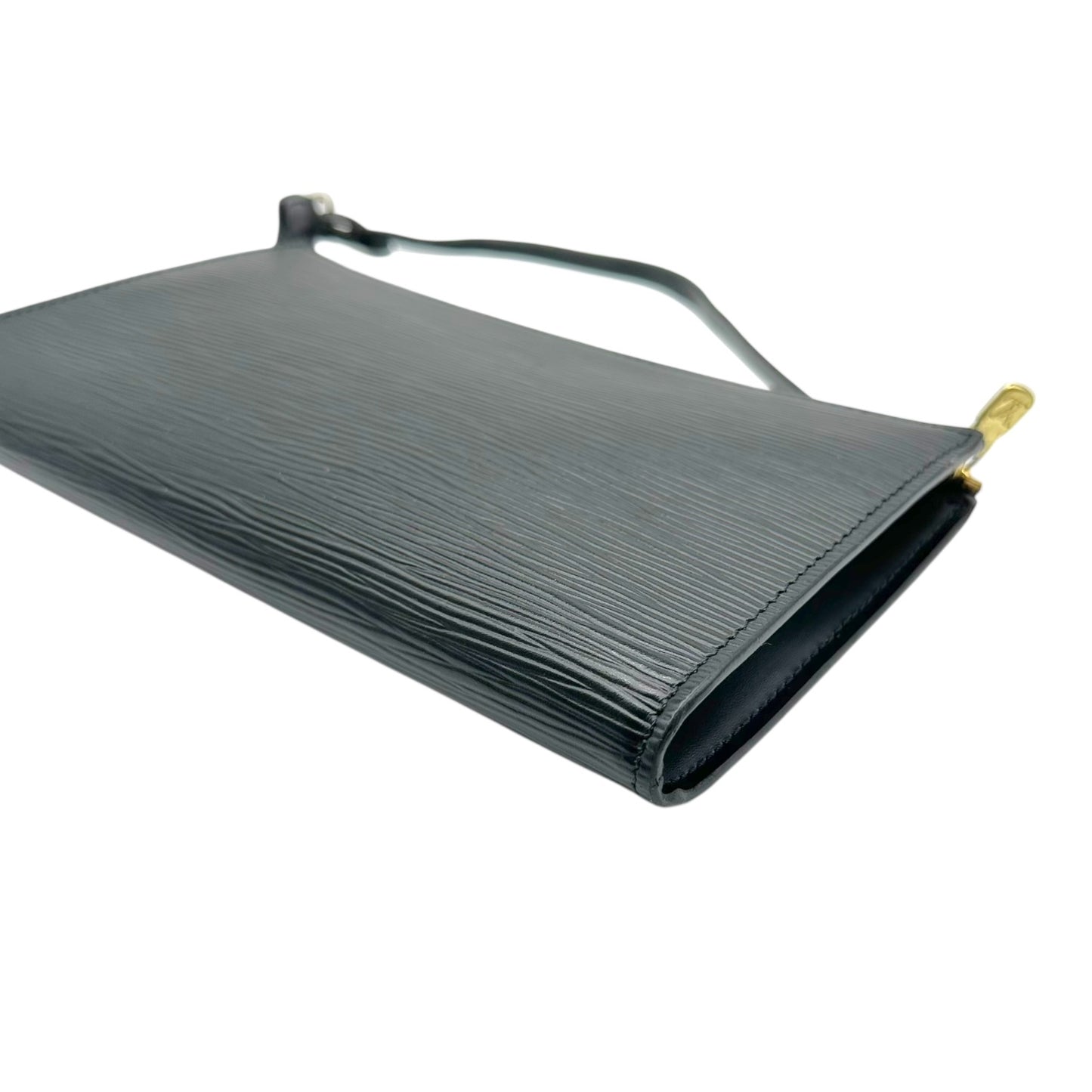 Louis Vuitton Black Epi Leather Pochette Mini Bag