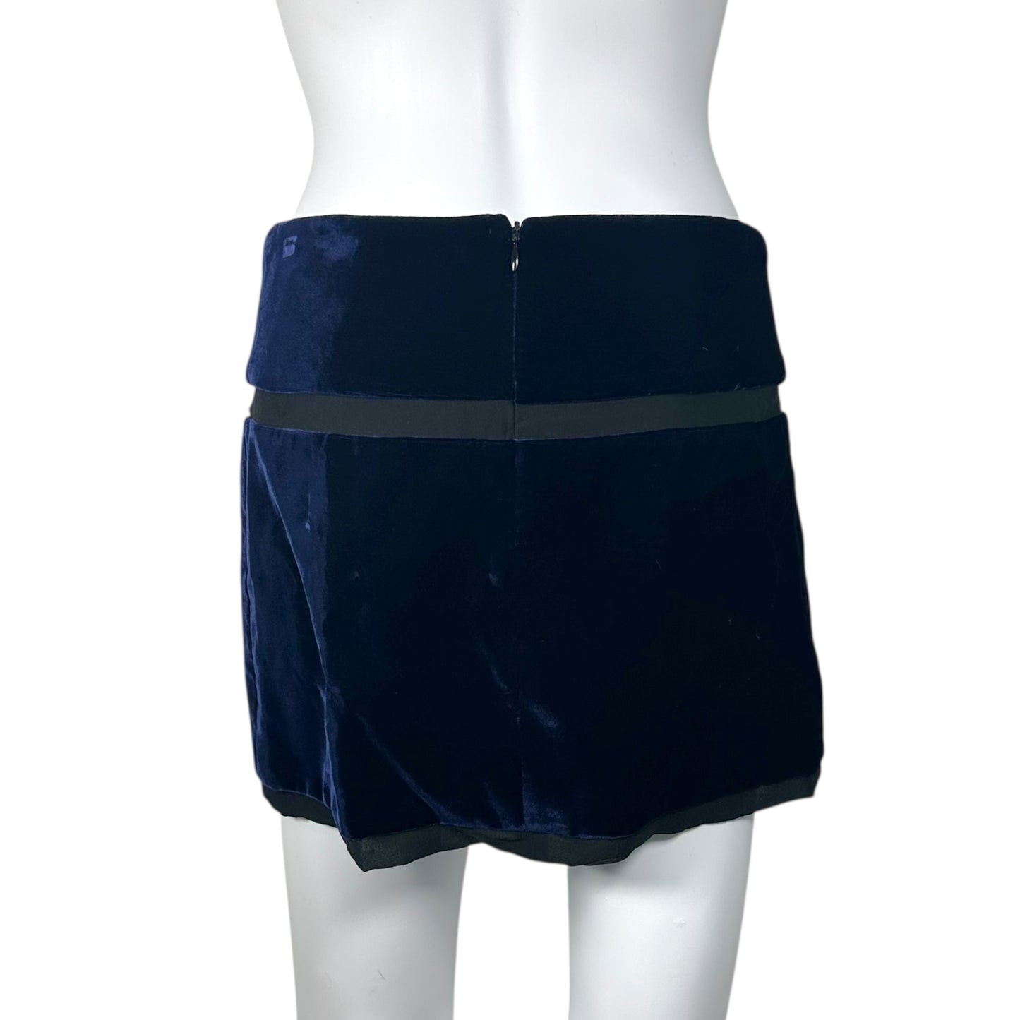 Dolce & Gabbana Blue Velvet Mini Skirt - Outfit Repeater