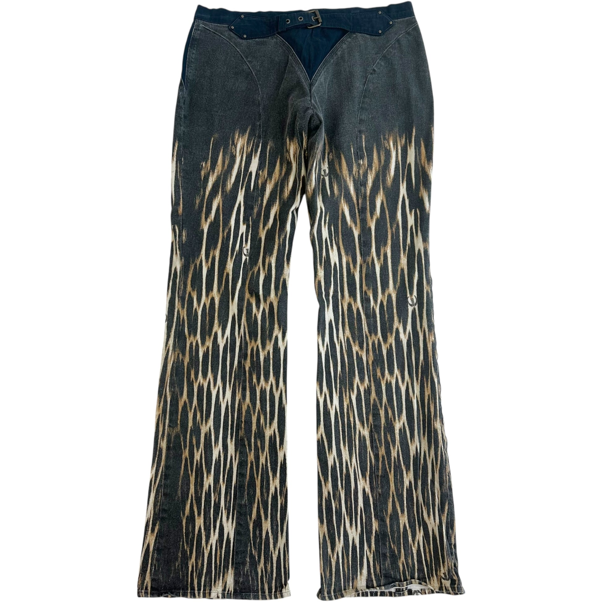 Just Cavalli Roberto Cavalli Leopard Print Patchwork Jeans - Outfit Repeater