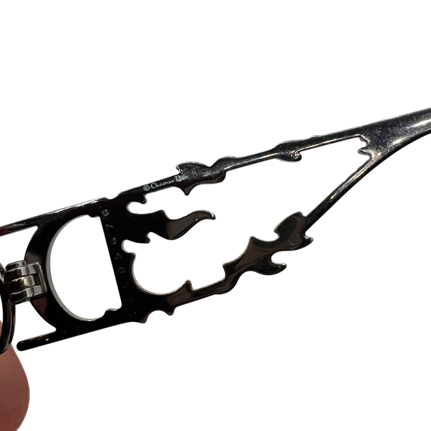 Christian Dior DiorFire Crystal Embellished Flame Sunglasses w/ Case
