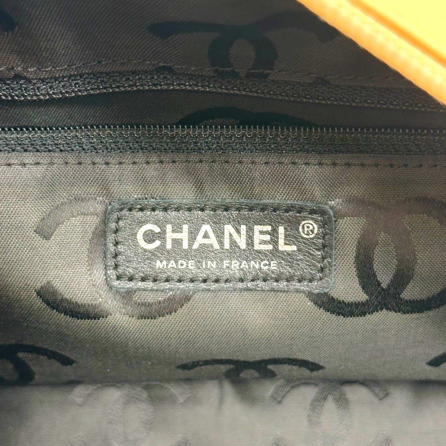 Chanel Bowler Shoulder Bag Beige Black Matelasse