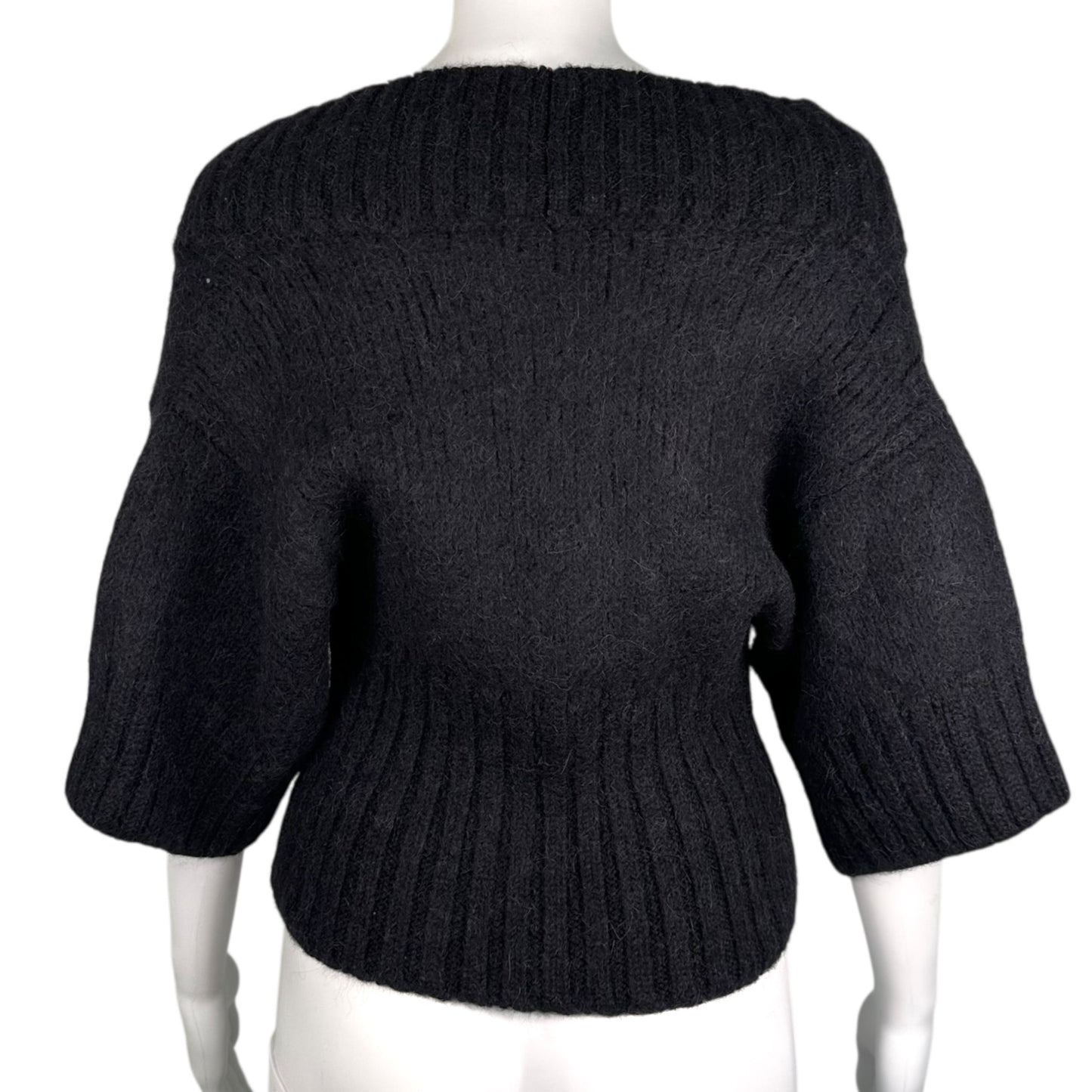 Dolce & Gabbana Black Alpaca 'Kimono' Knit