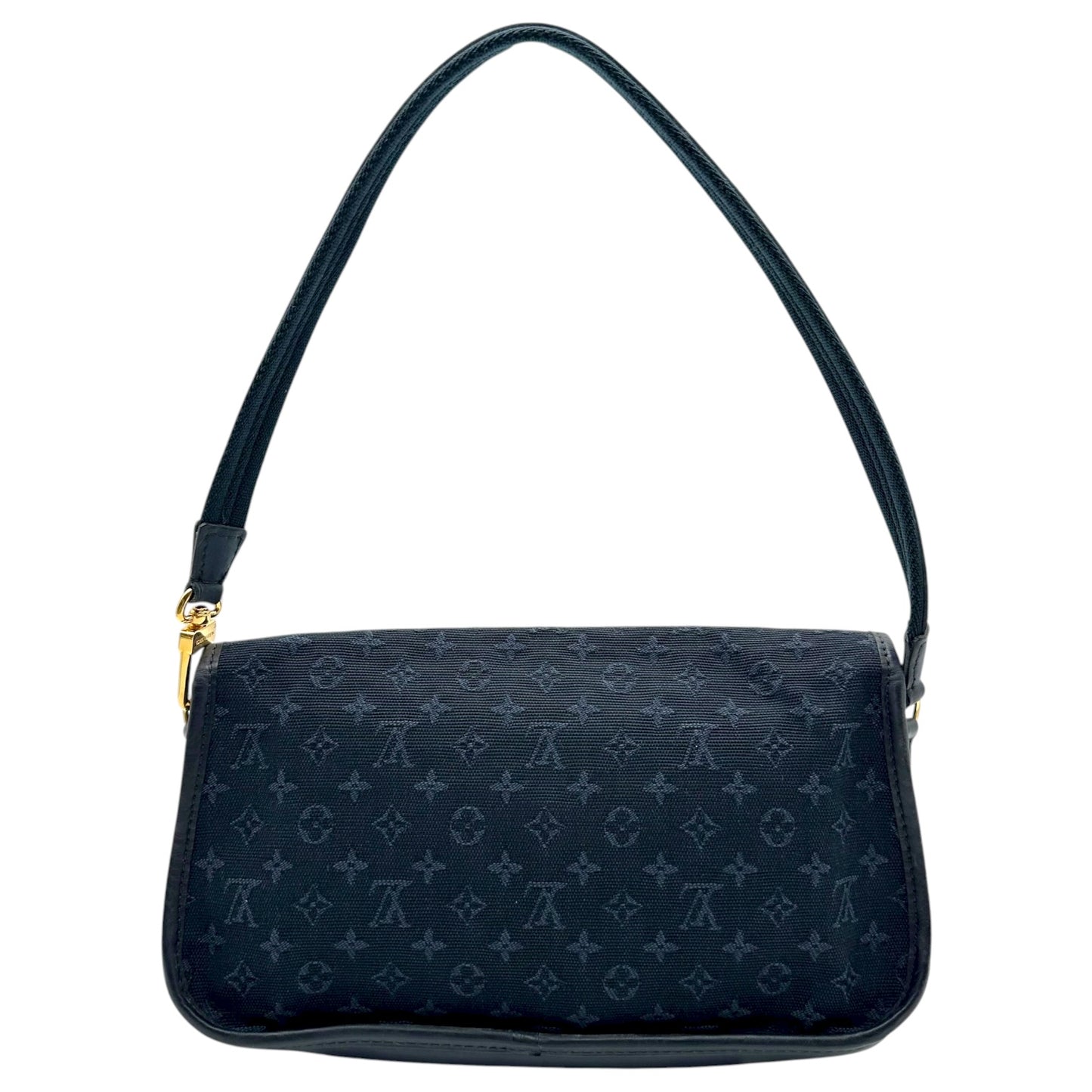 Louis Vuitton Navy Blue Lin Monogram Mini Marjorie Pochette Bag