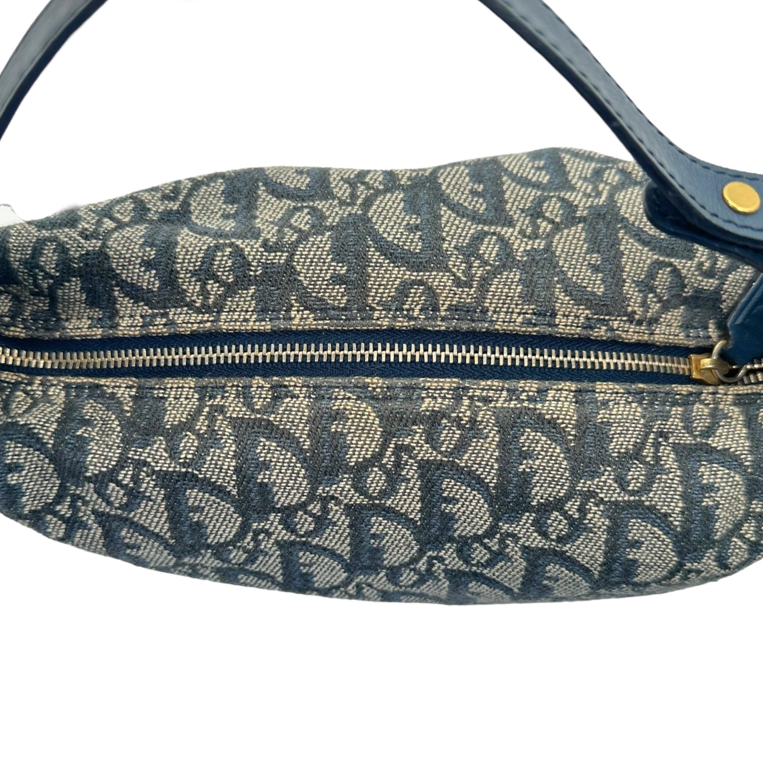Christian Dior Navy Blue Trotter Monogram Pochette Bag - Outfit Repeater
