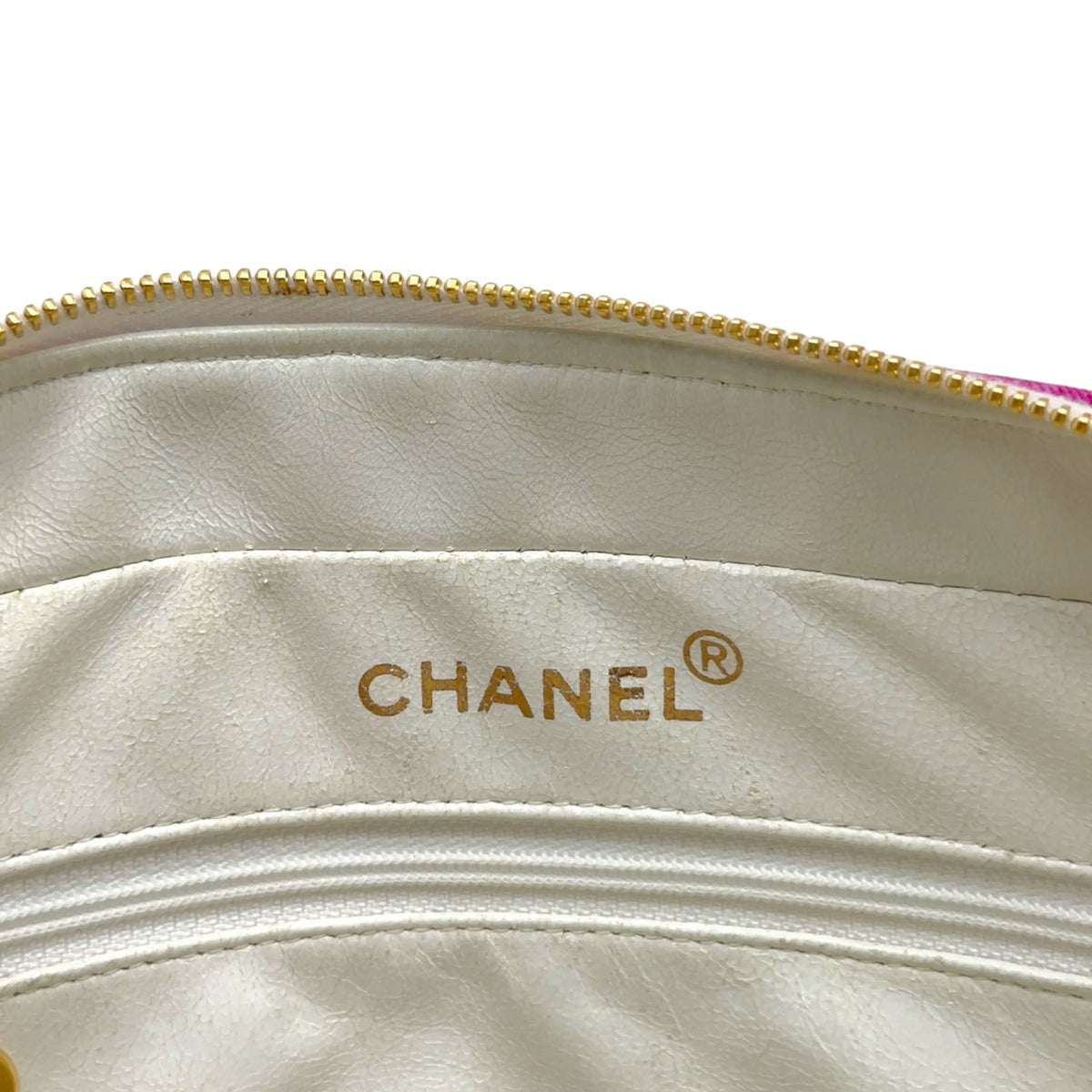 Chanel Top Handle Handbag Multicolor Camellia Floral
