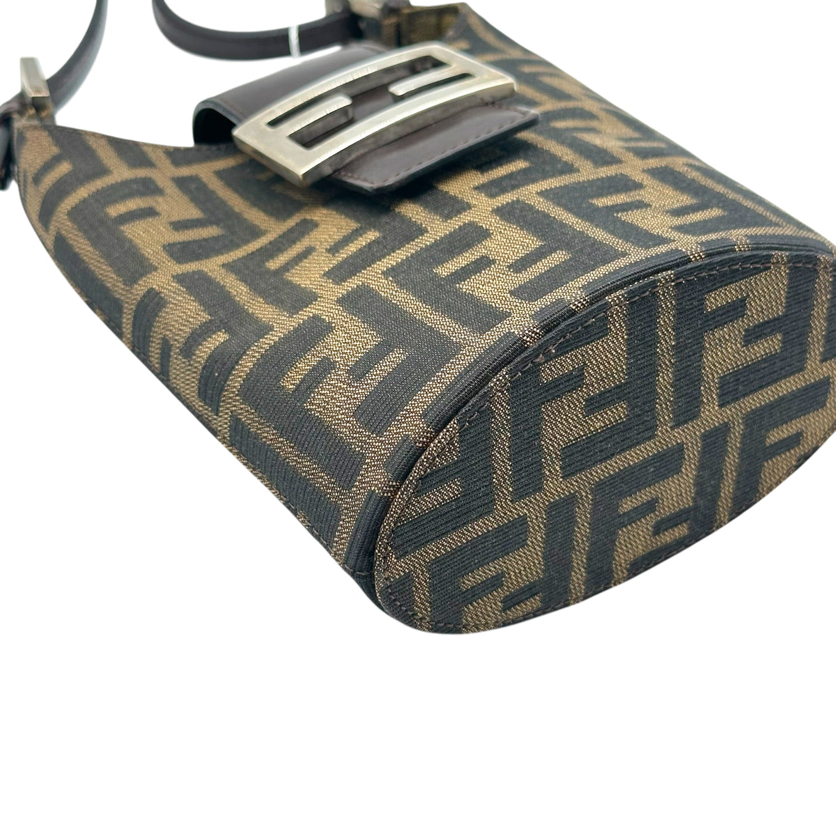 Fendi Small Bucket Shoulder Bag Brown Zucca Monogram