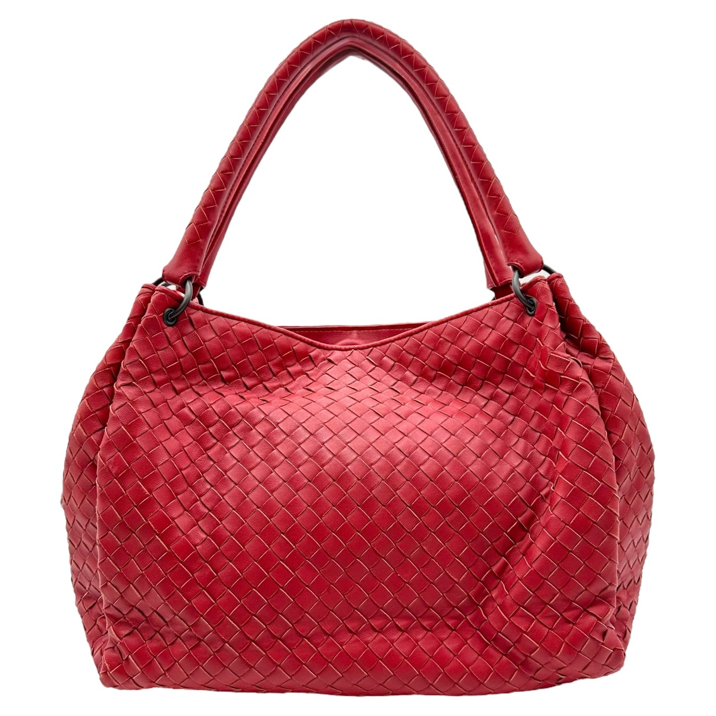 Bottega Veneta Red Intrecciato Parachute Bag - Outfit Repeater