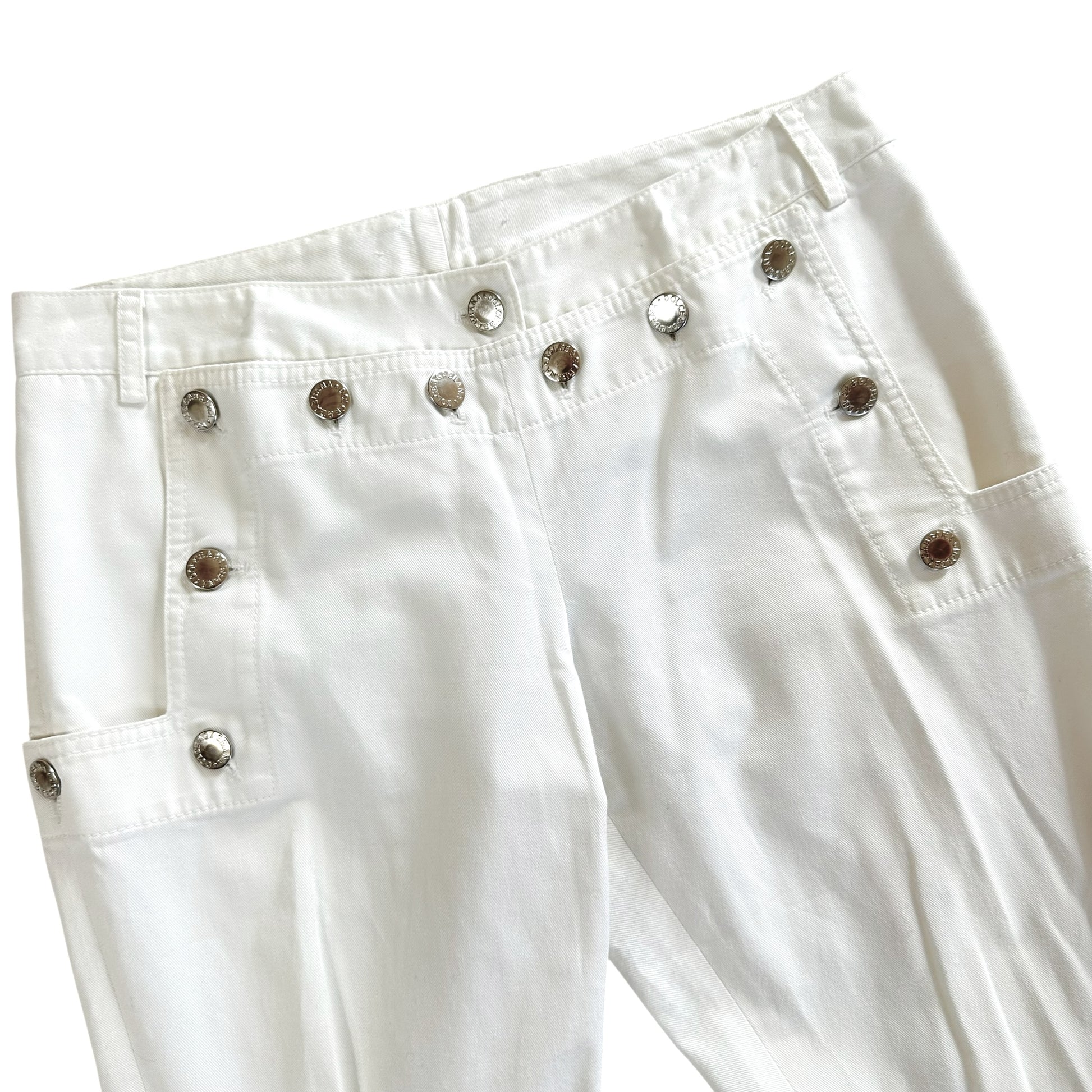 Dolce & Gabbana Spring 2003 White Love & Sexy Sailor Bondage Pants - Outfit Repeater