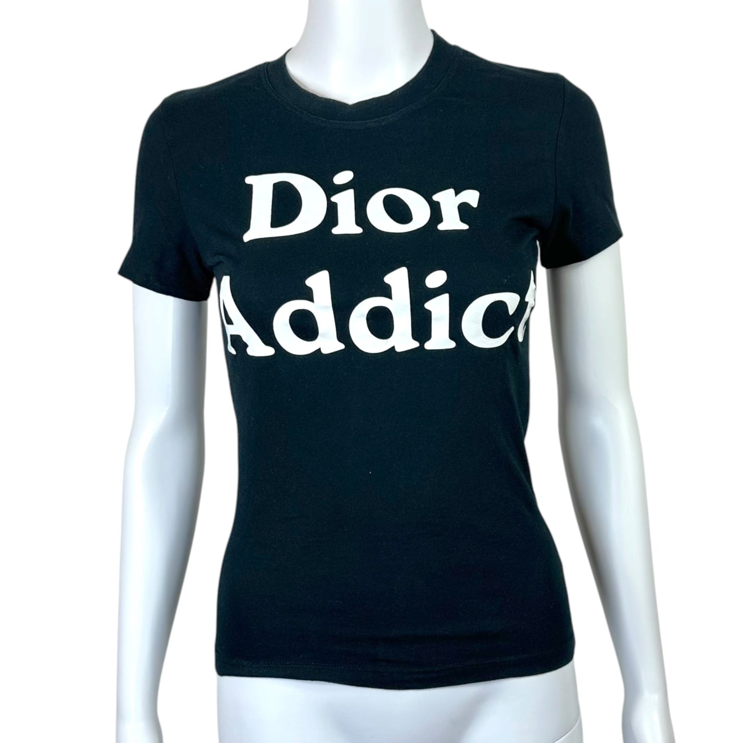 Christian Dior S/S 2003 Black & White Dior Addict T-Shirt