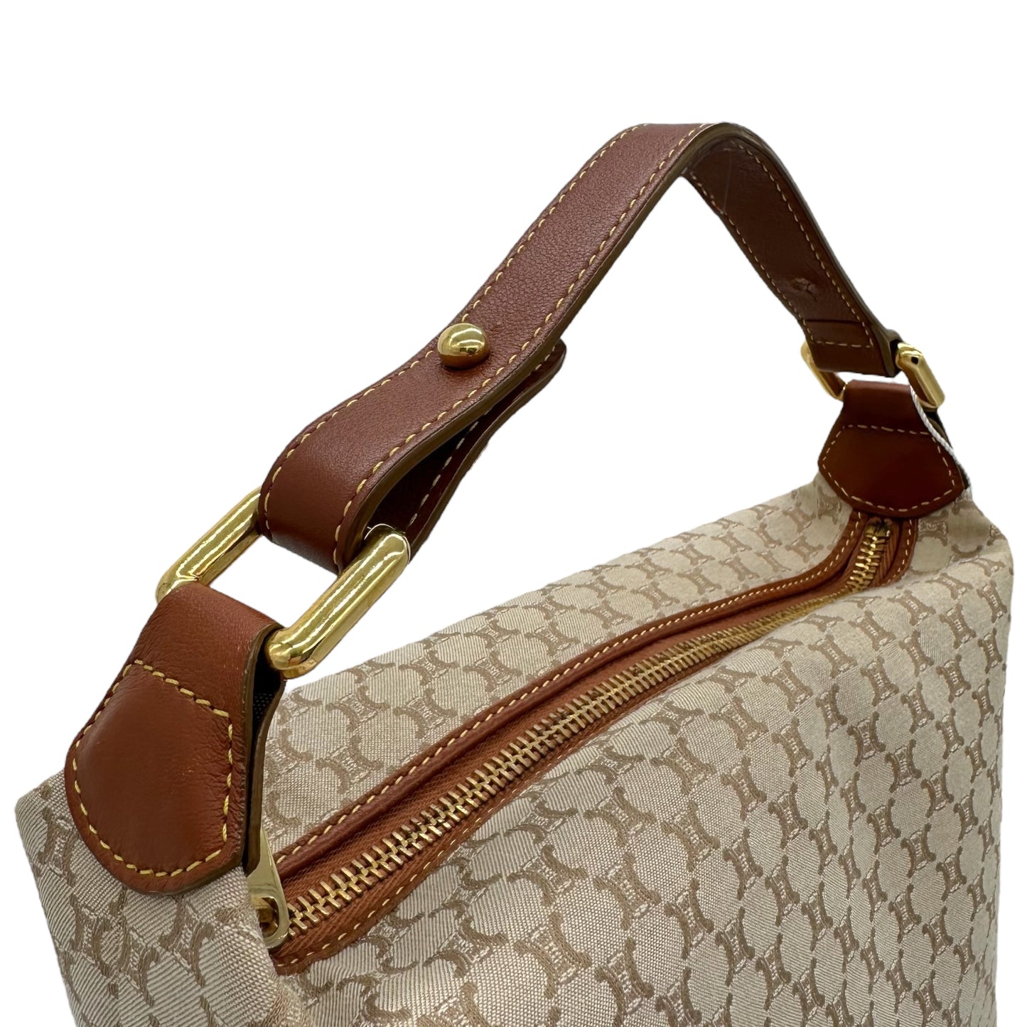 Celine Beige Monogram Pochette Bag