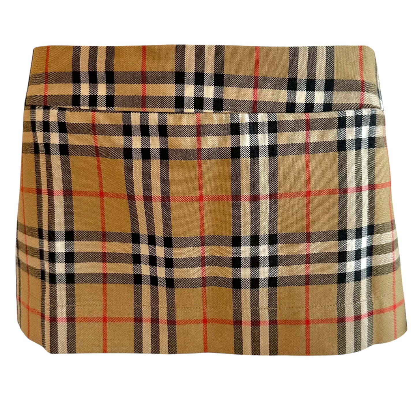 Burberry x Vivienne Westwood Nova Check Plaid Micro Mini Skirt