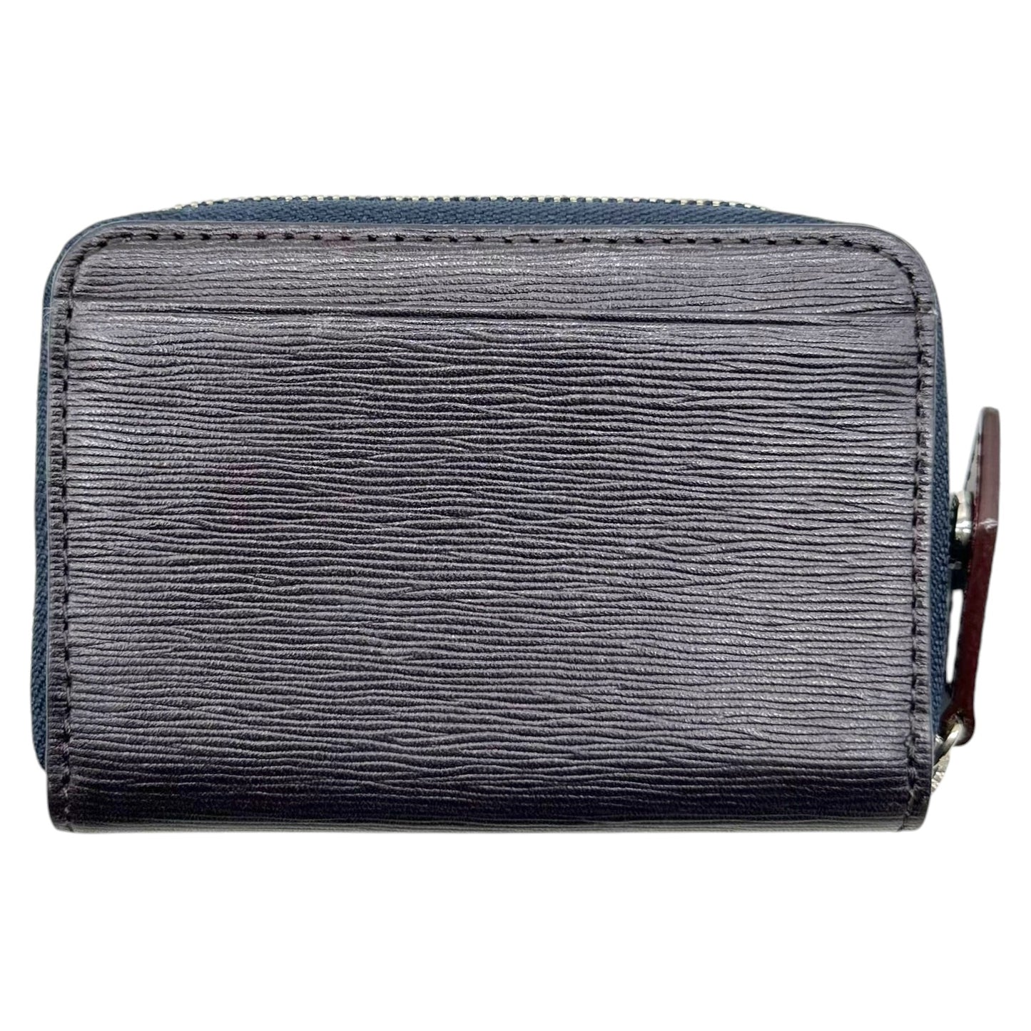 Vivienne Westwood Black Silver Logo Bi-Fold Zip Wallet