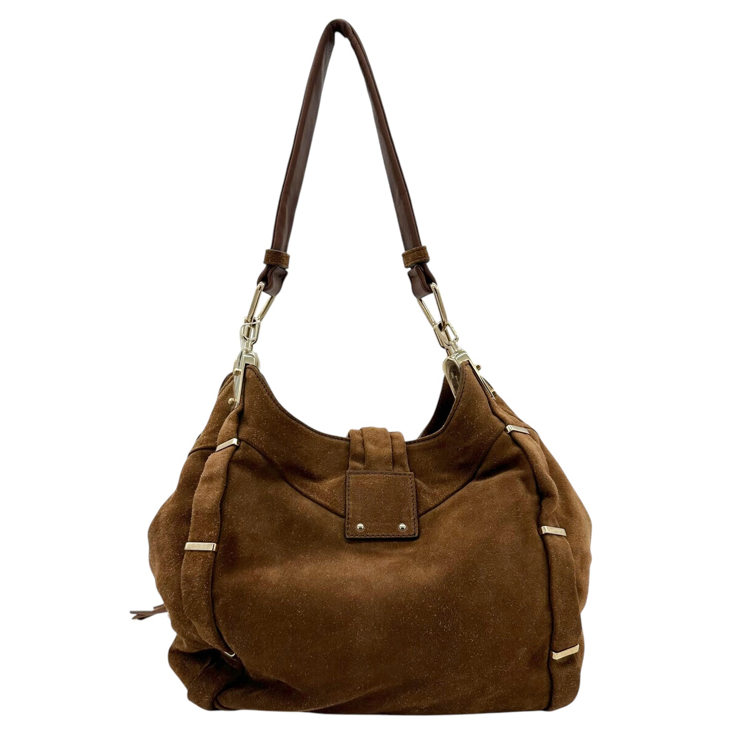 Celine Brown Suede Fringe Shoulder Bag - Outfit Repeater