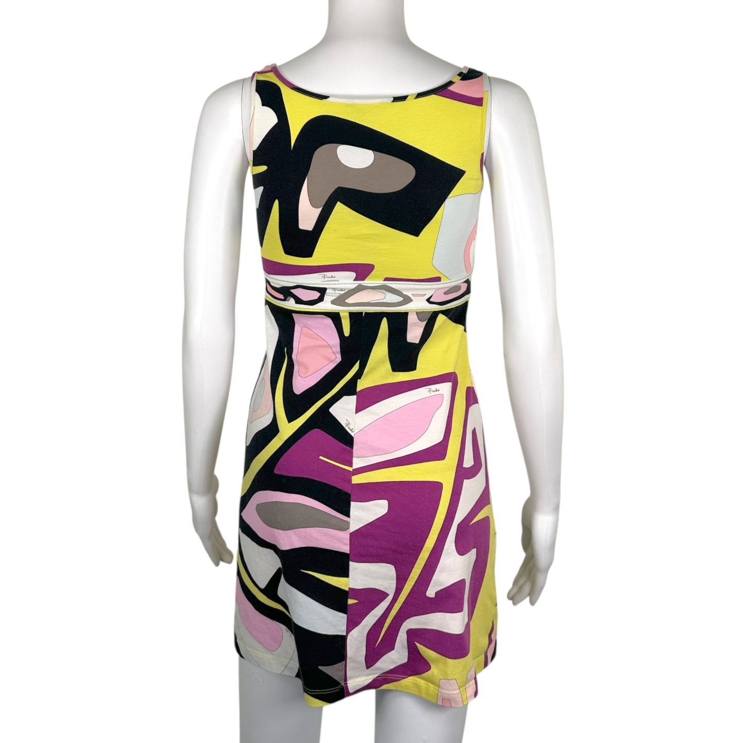 Emilio Pucci Mini Dress Bright Green Purple Print