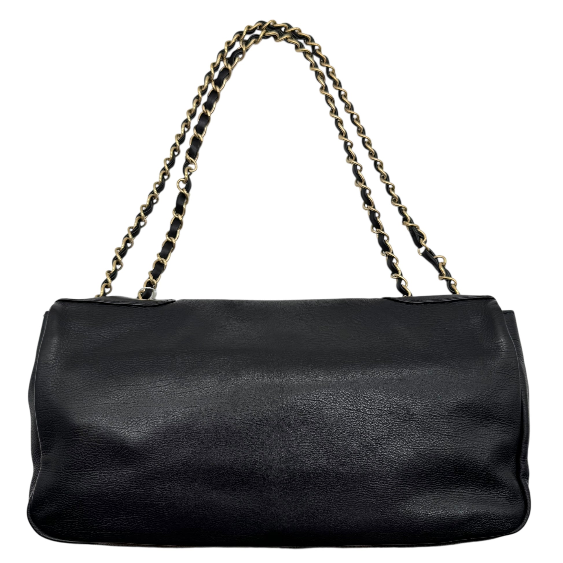 Chanel Black Lambskin CC Studded Logo East West Shoulder Bag 2008-09 - Outfit Repeater