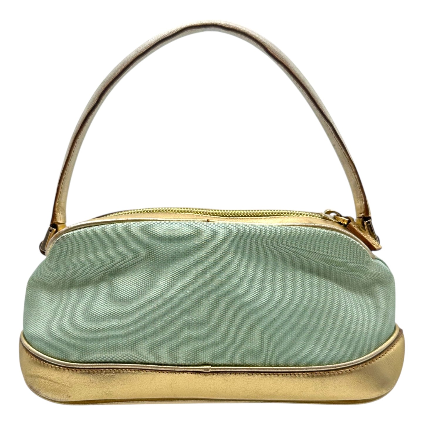 Gucci by Tom Ford Blue Metallic Mini Pochette Bag - Outfit Repeater