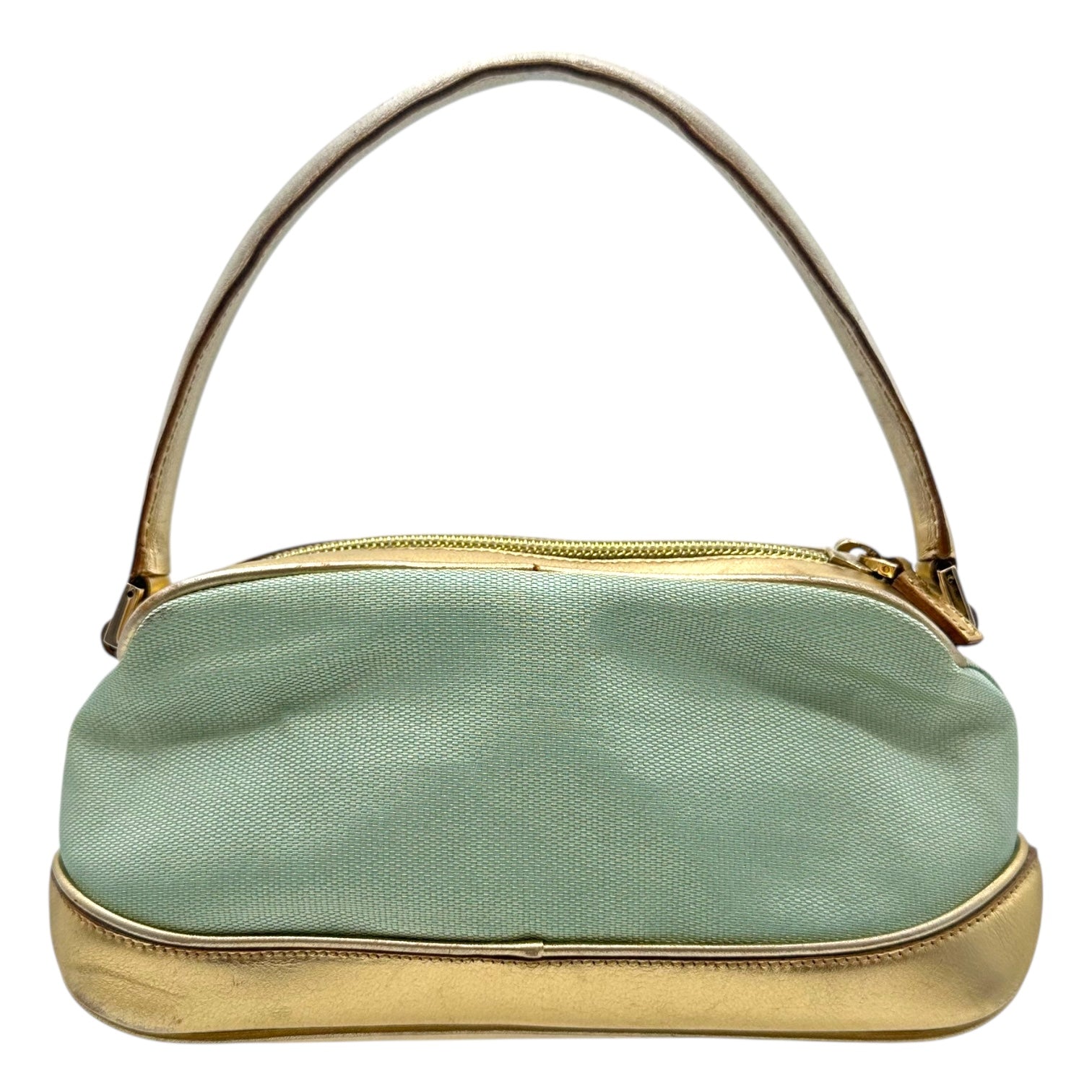 Gucci by Tom Ford Blue Metallic Mini Pochette Bag - Outfit Repeater