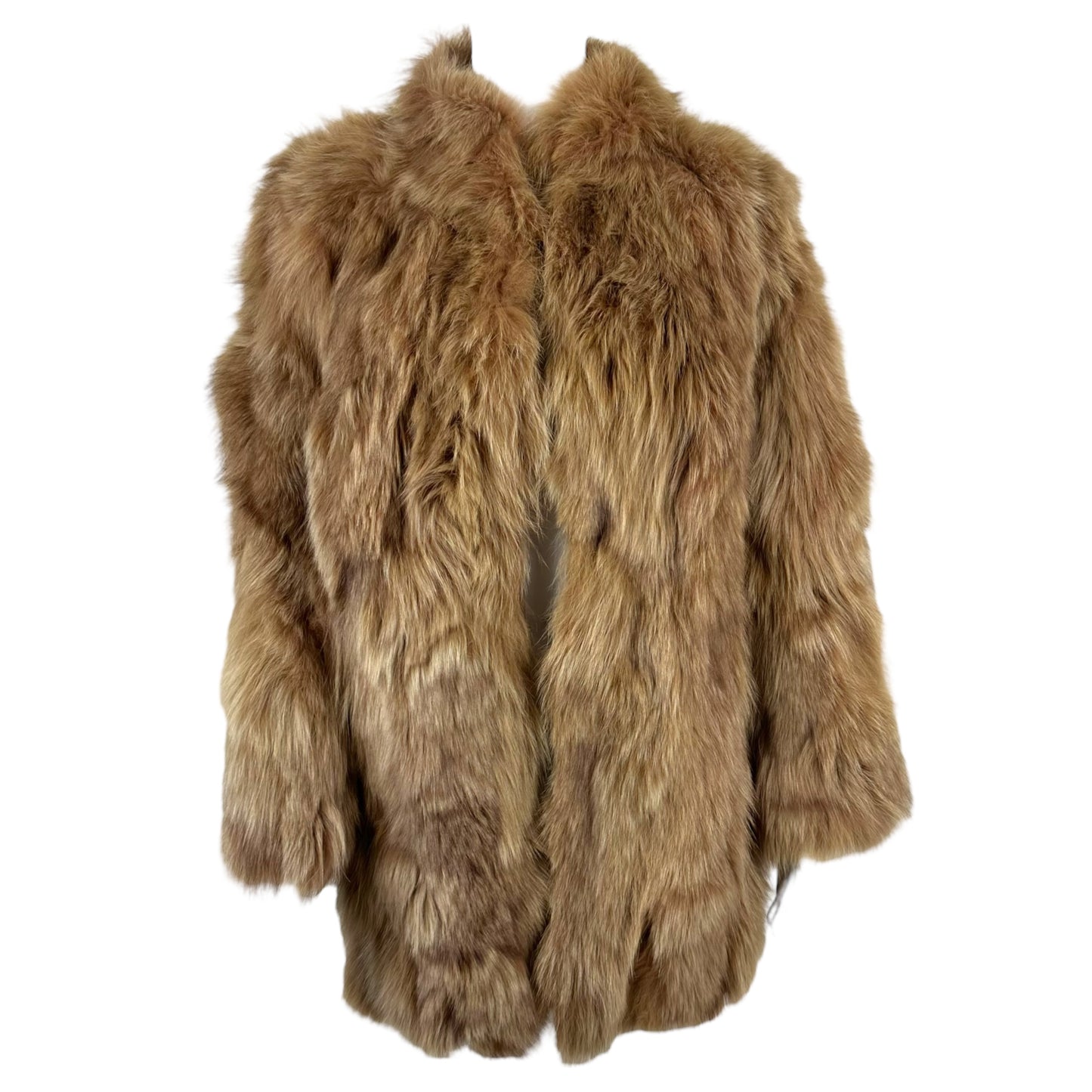 Vintage Light Brown Fox Fur Coat