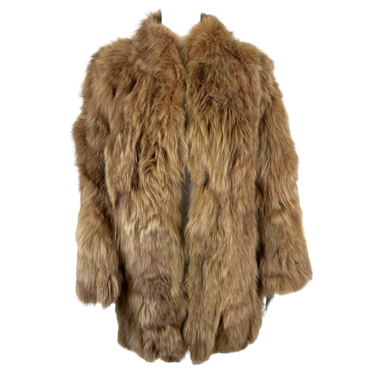 Vintage Light Brown Fox Fur Coat