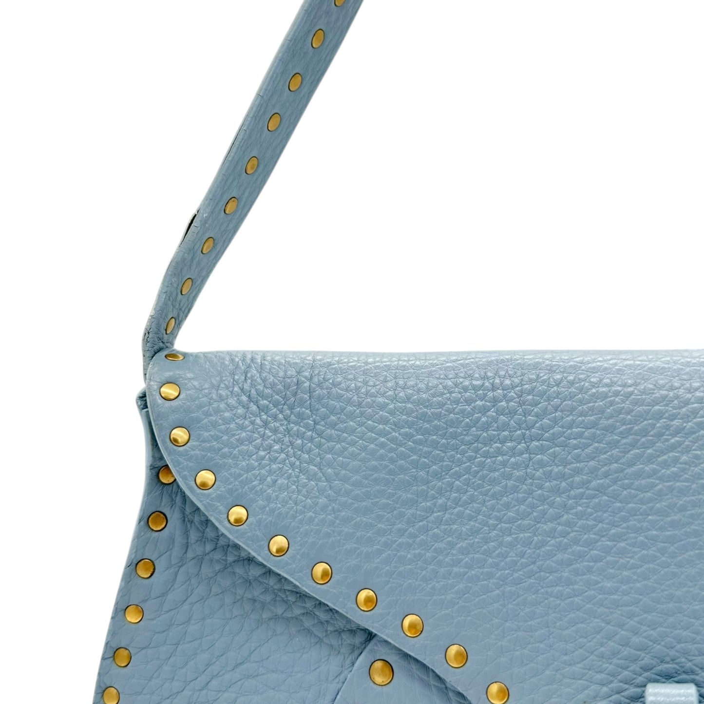 Celine Light Blue Leather Poulbot Bag
