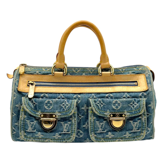 Louis Vuitton Blue Denim Neo Speedy Bag - Outfit Repeater