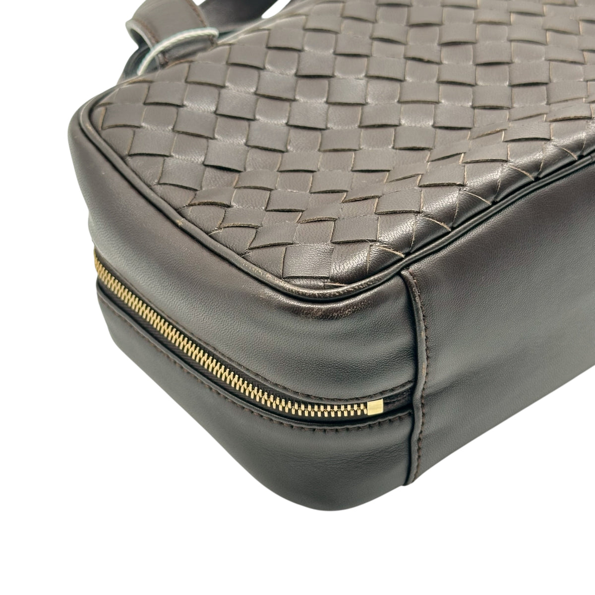 Bottega Veneta Brown Intrecciato Leather Mini Pochette