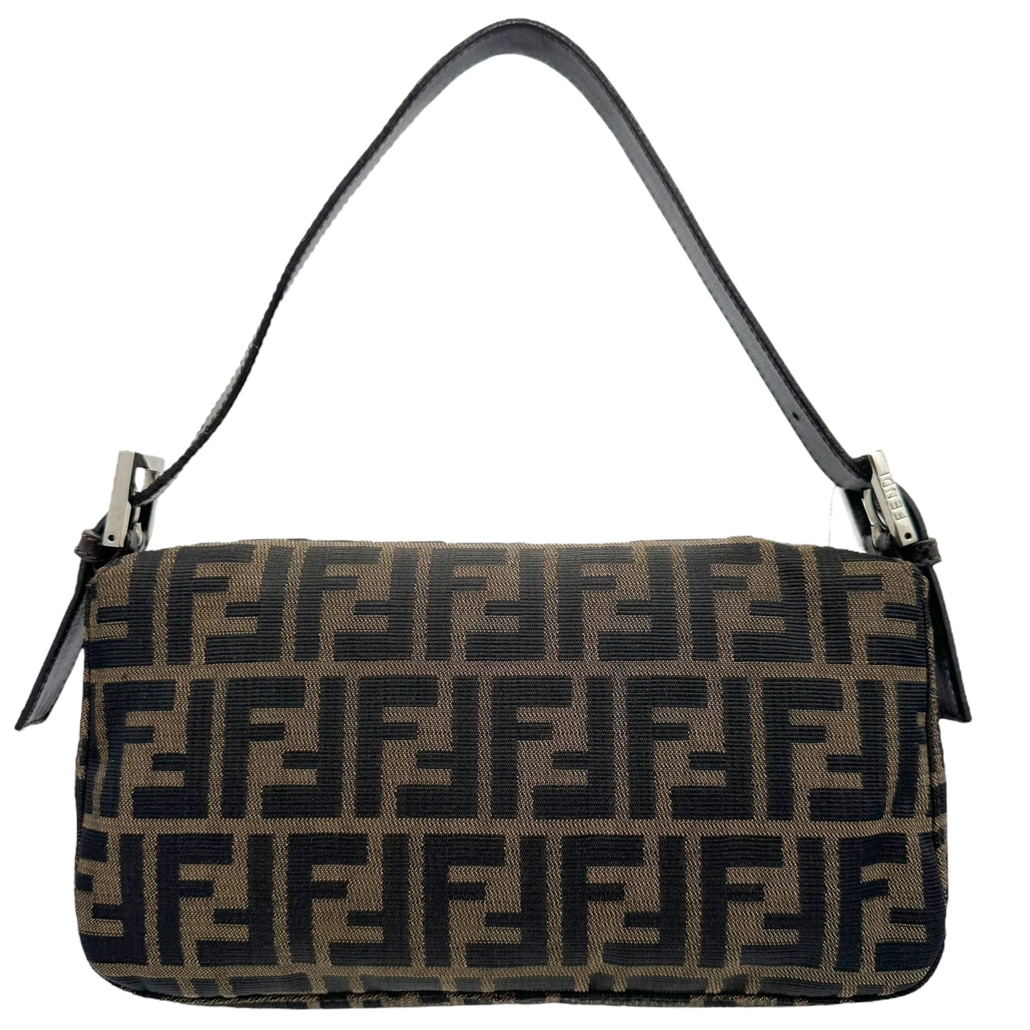Fendi Brown Zucca Monogram Baguette Bag - Outfit Repeater