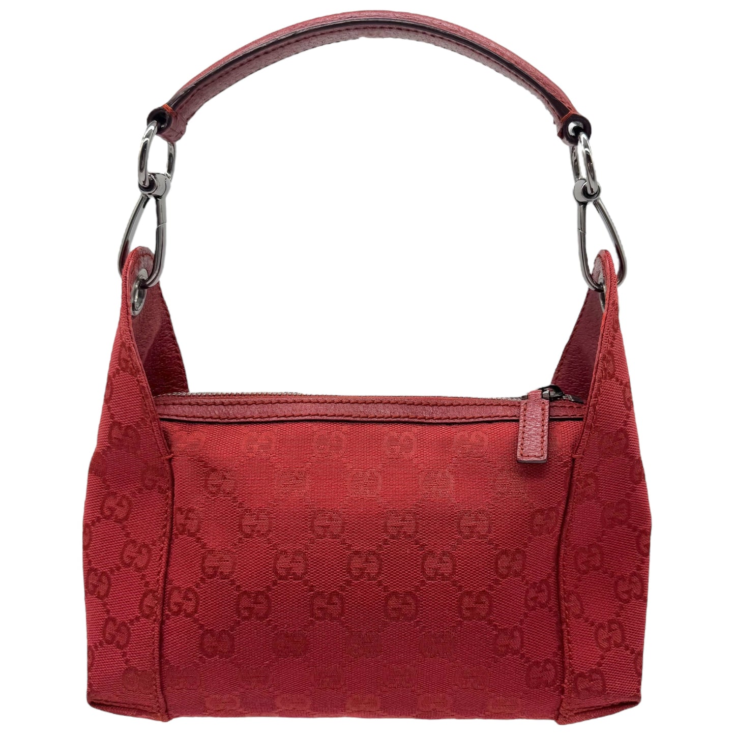 Gucci Red Canvas Monogram Mini Bag