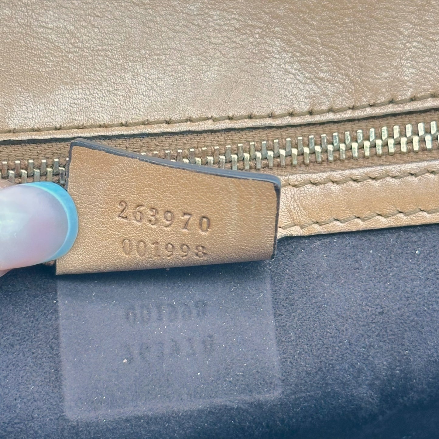 Gucci Brown Leather Whipstitch Fringe 2-Way Bag
