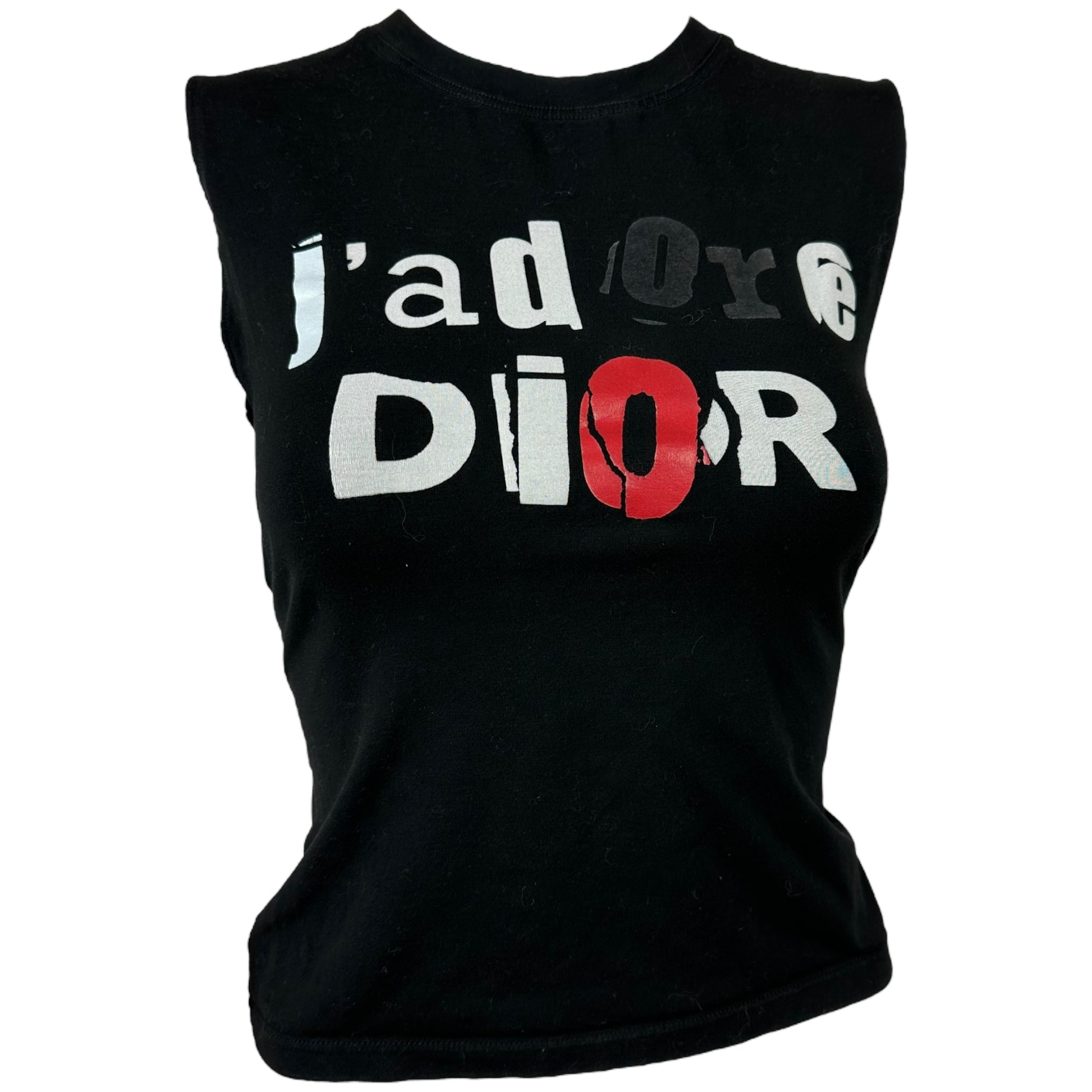 Christian Dior J'Adore Dior S/S 2003 Patchwork Letter Tank - Outfit Repeater