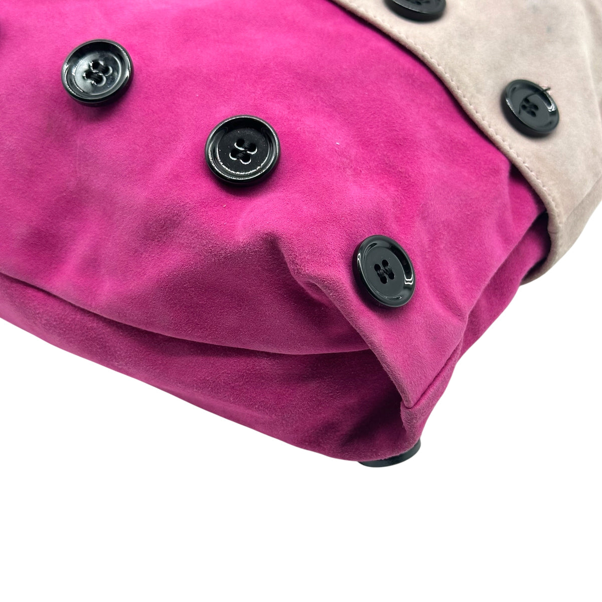 Dolce & Gabbana Pink Suede Multi-Layer Hobo Bag