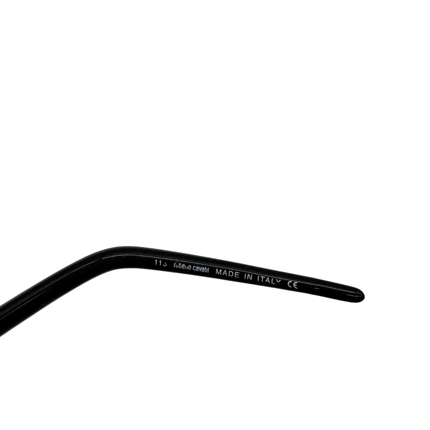Roberto Cavalli Silver Logo Arm Oversized Aviator Sunglasses w/ Case
