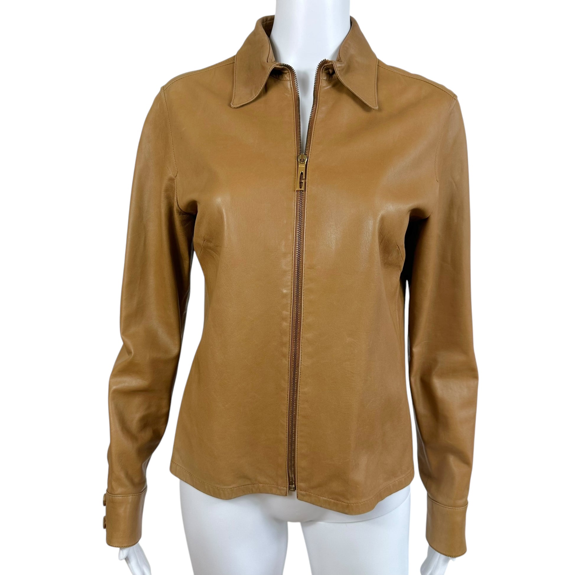 Gucci F/W 1997 Tan Leather Jacket - Outfit Repeater