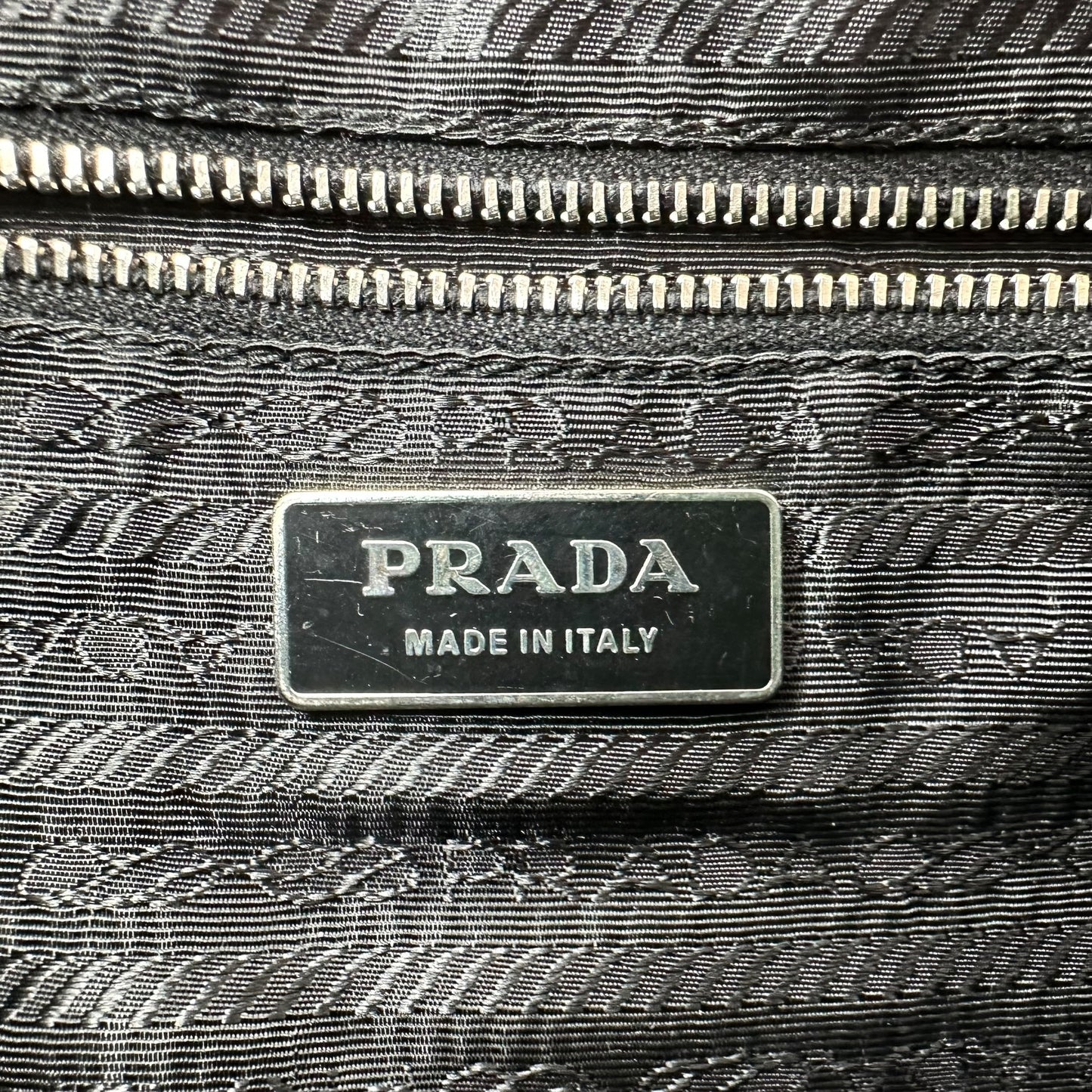 Prada Black Nylon & Red Leather Shoulder Bag - Outfit Repeater