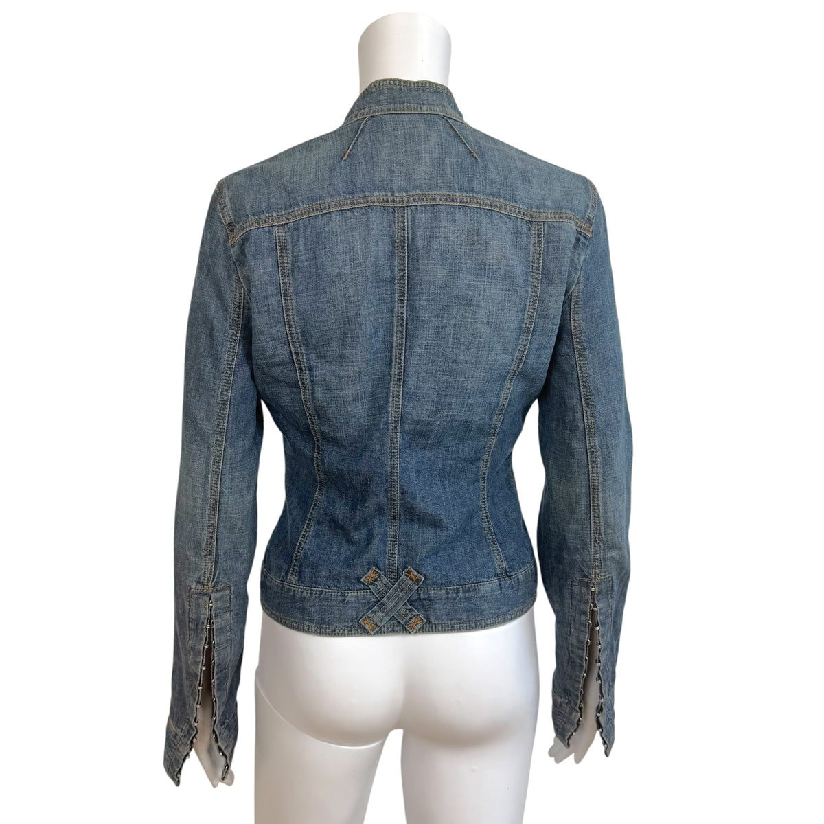 Dolce & Gabbana Denim Jacket Blue Hook & Eye Closure