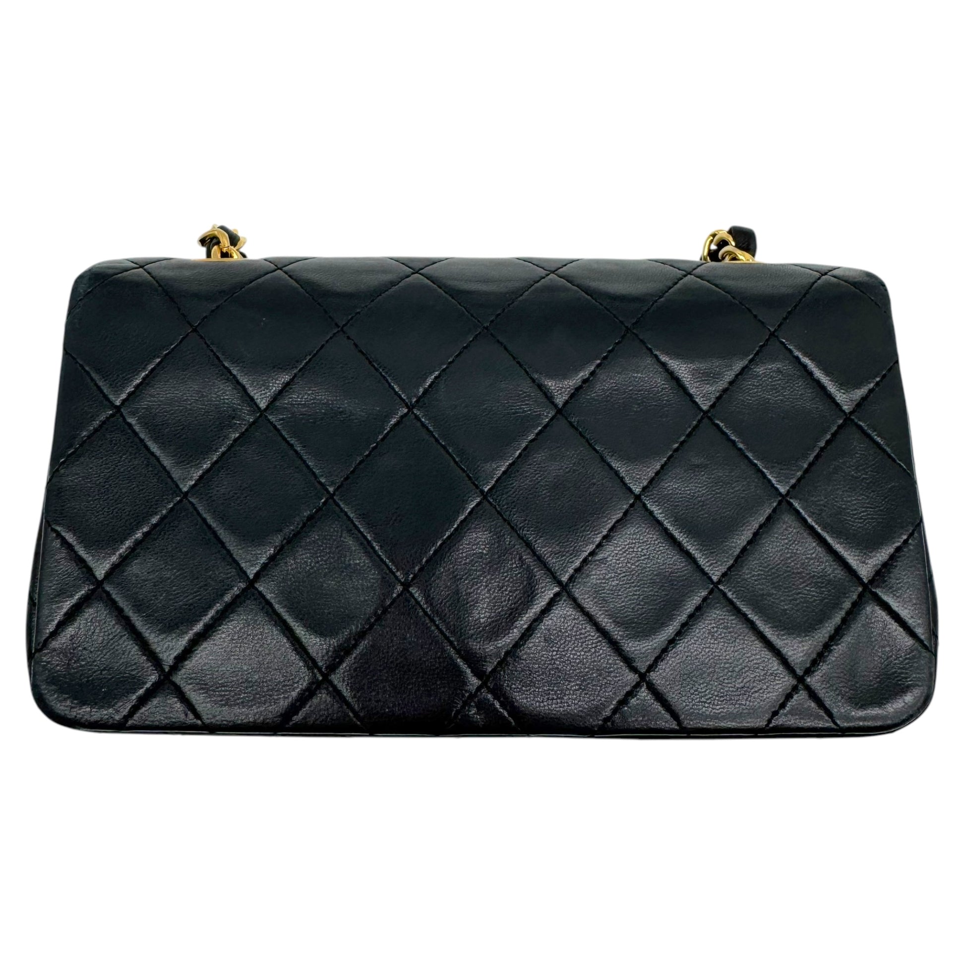 Chanel Black Matelasse Lambskin Small Crossbody Bag