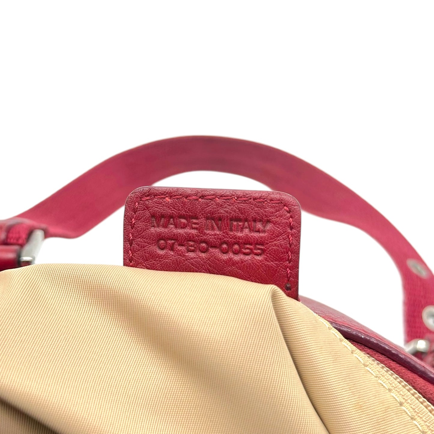Christian Dior Burgundy & Tan Trotter Monogram Street Chic Small Bowler Bag