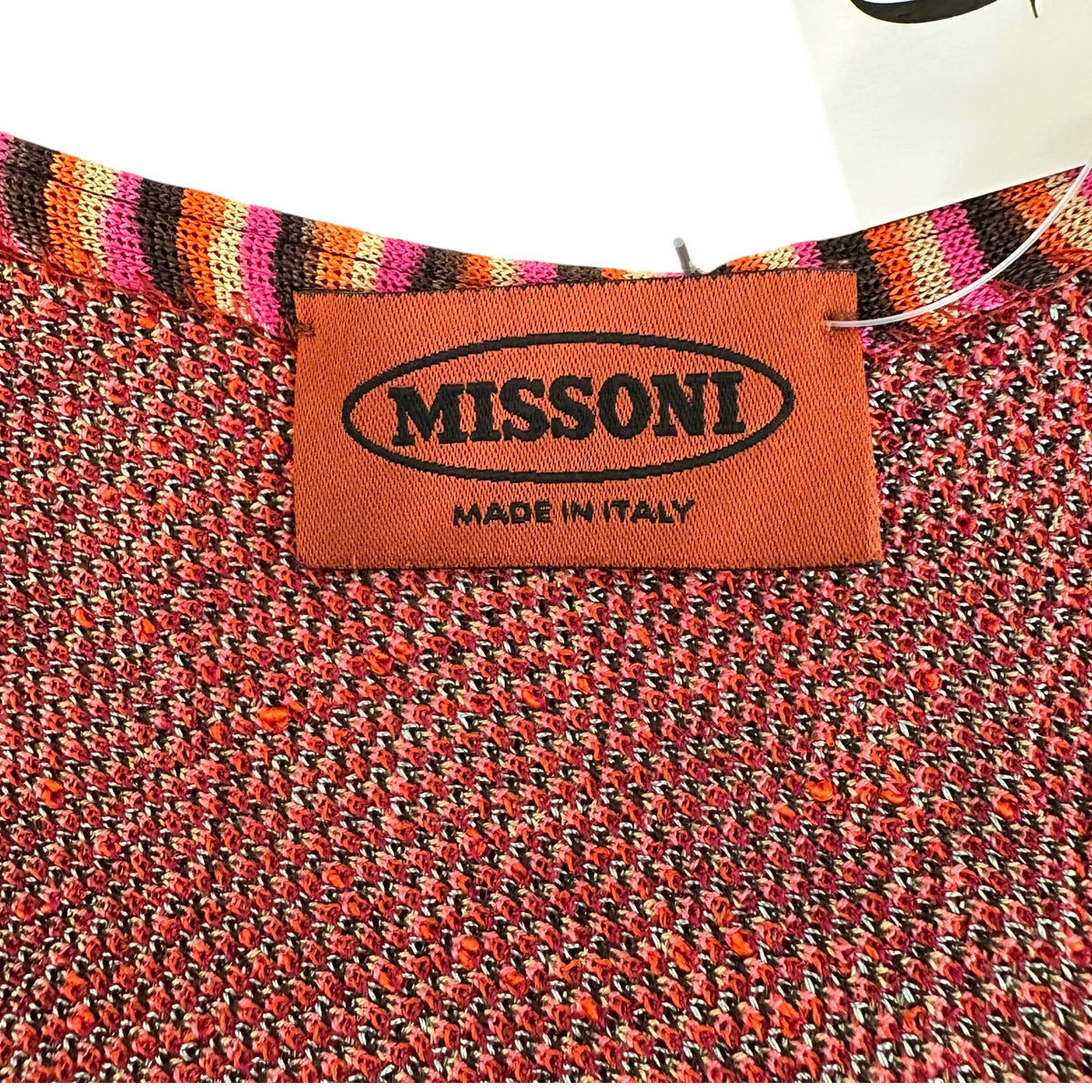 Missoni Multicolor Floral & Chevron Knit Maxi Dress