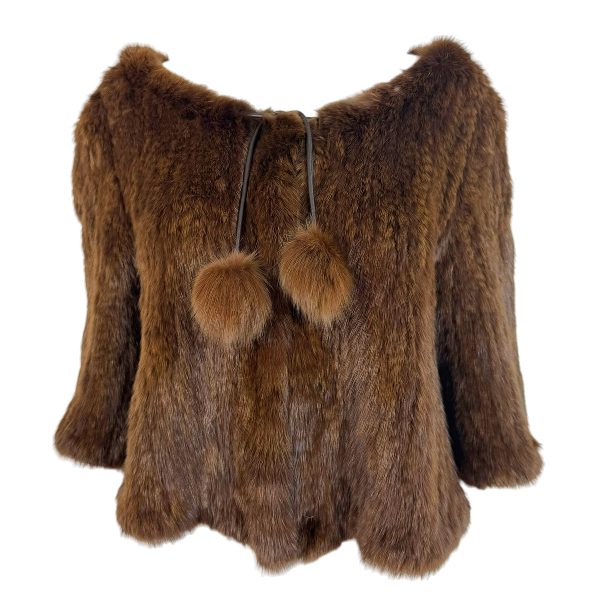 Royal Furs Brown Sable 3/4 Sleeve Jacket