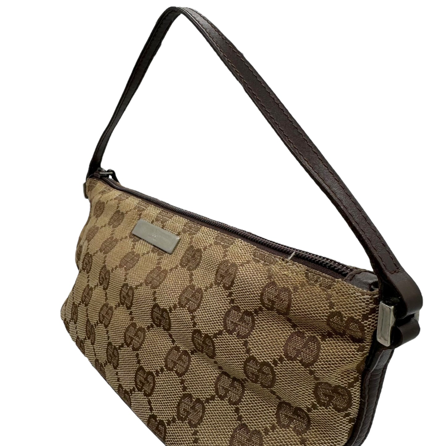 Gucci Tan Monogram Pochette Bag