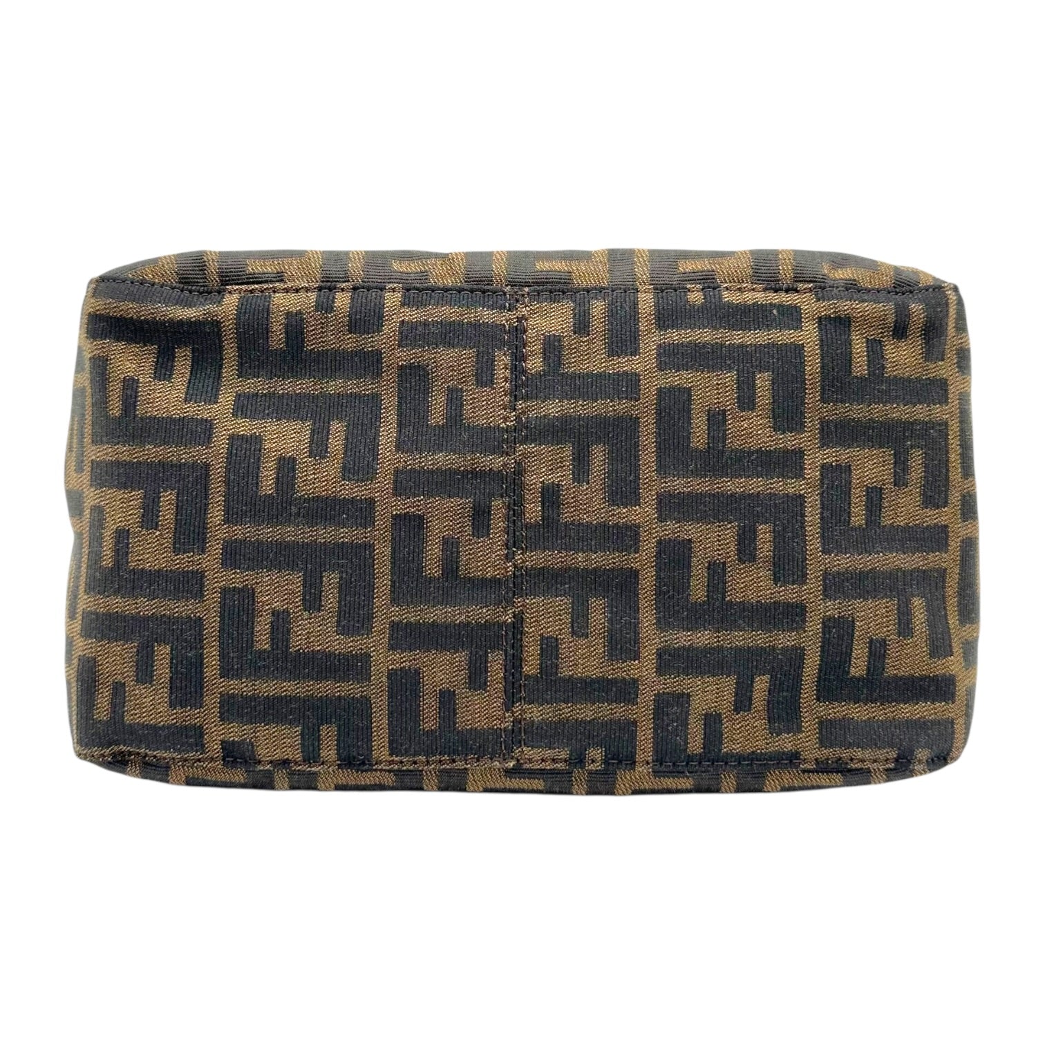 Fendi Brown Zucca Monogram Square Baguette Bag