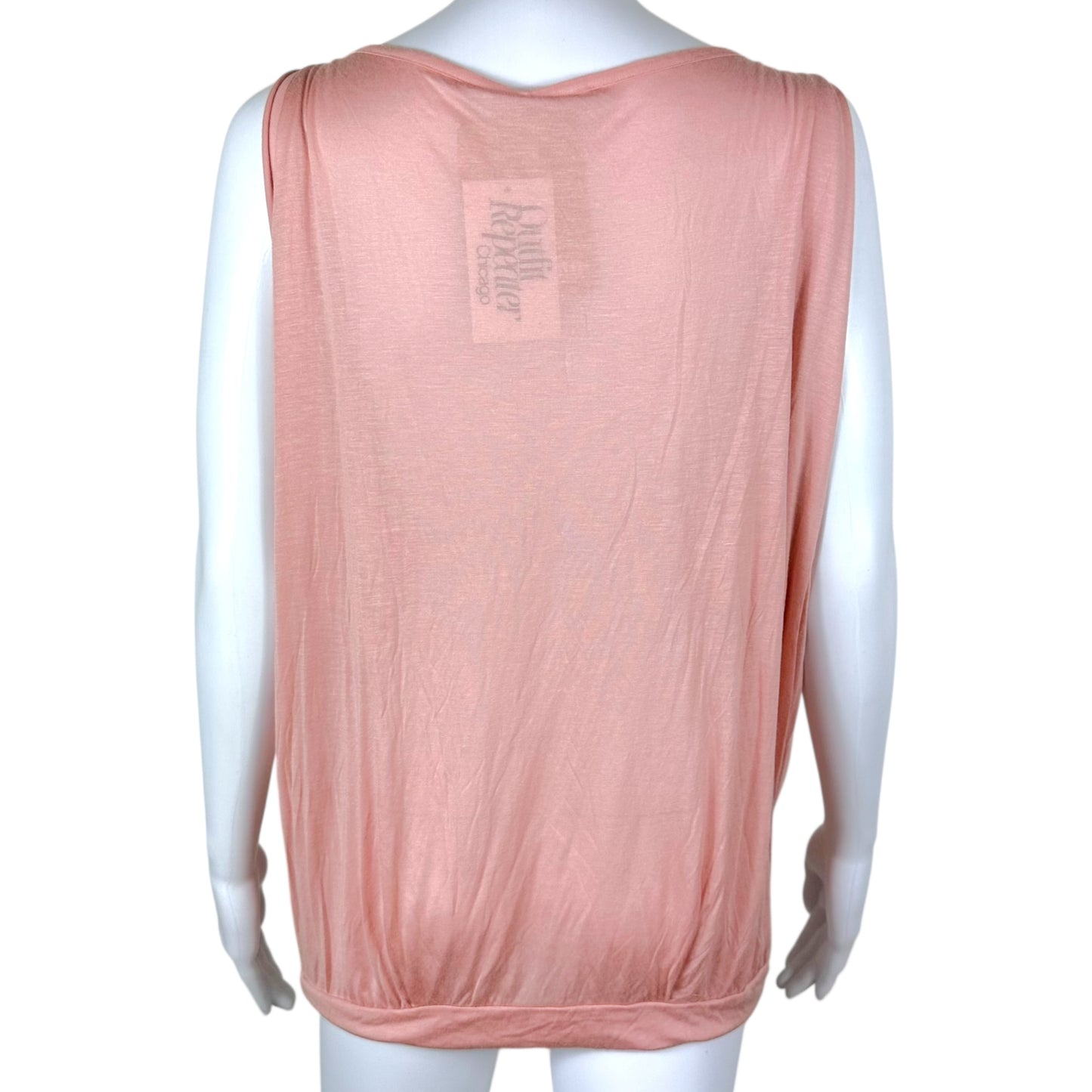 Galliano Pink Beaded Logo Open Shoulder Top - Outfit Repeater