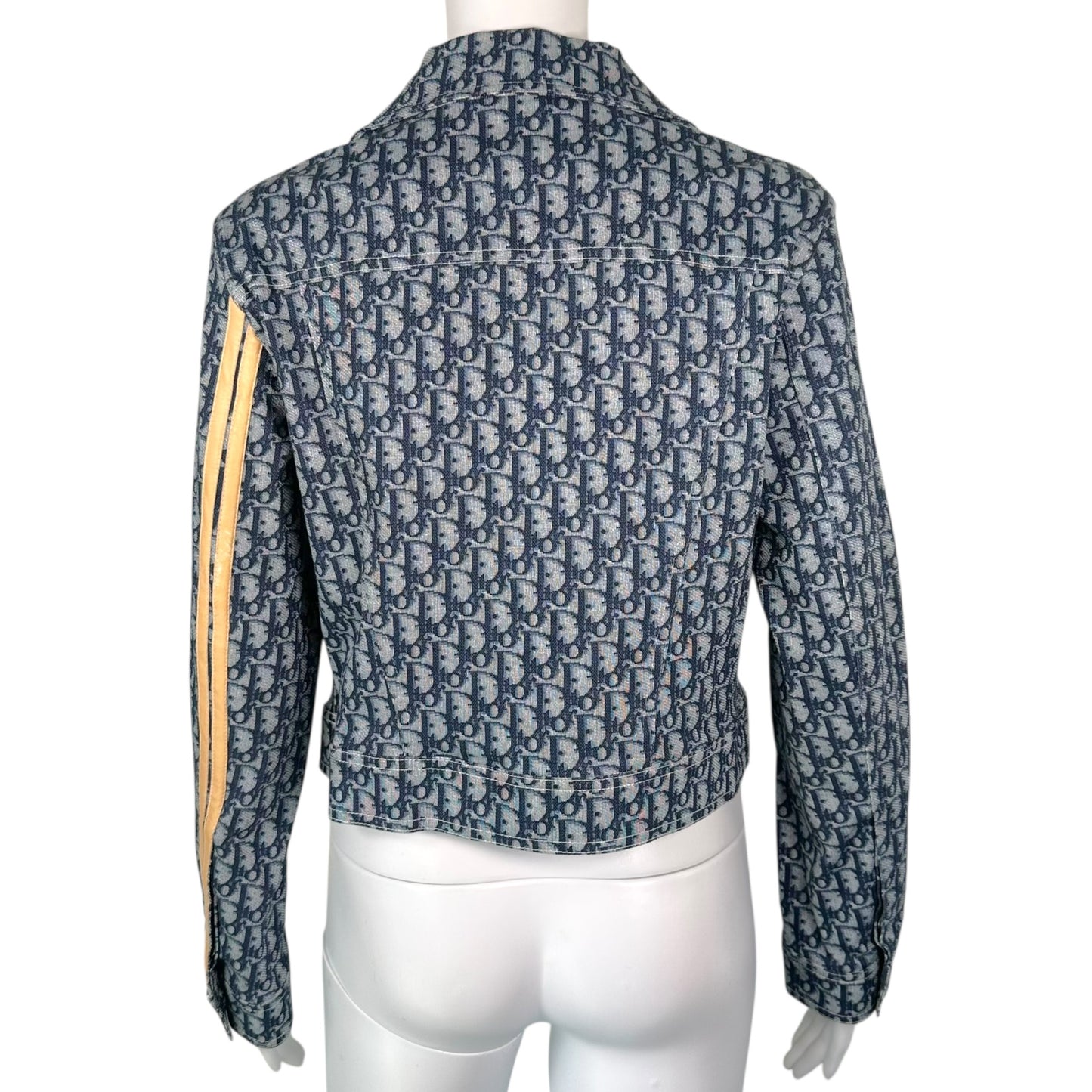 Christian Dior S/S 2002 Denim Stripe Crop Jacket