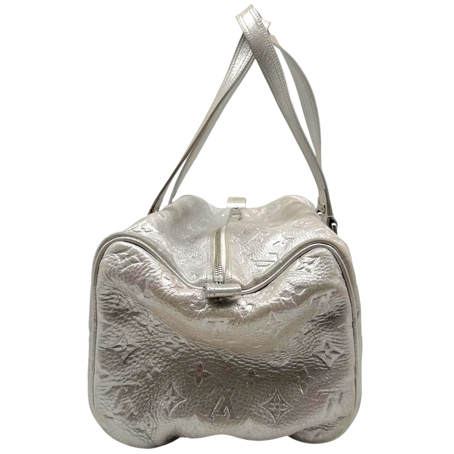Louis Vuitton Silver Monogram Boston Shoulder Bag