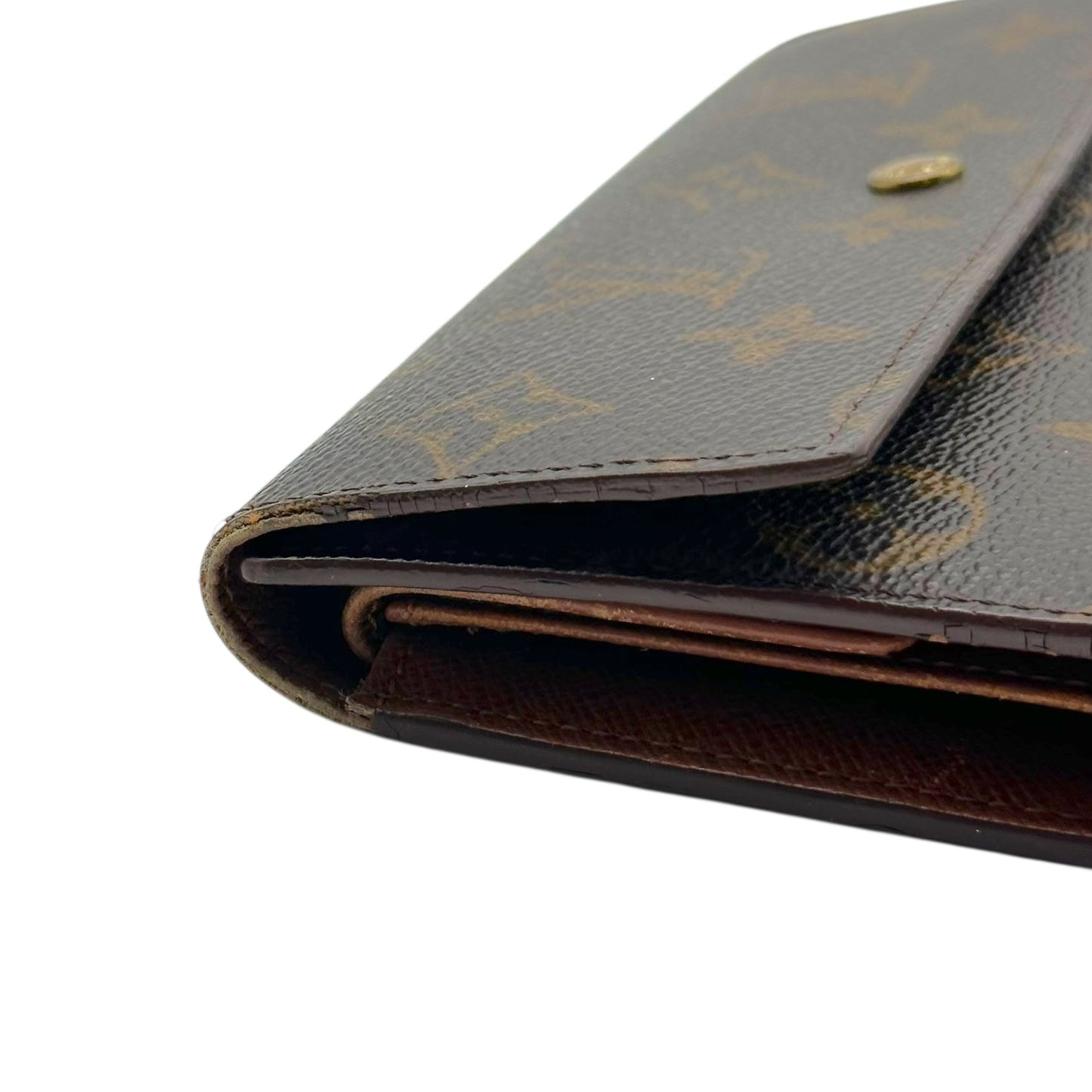 Louis Vuitton Classic Monogram Sarah Snap Long Wallet