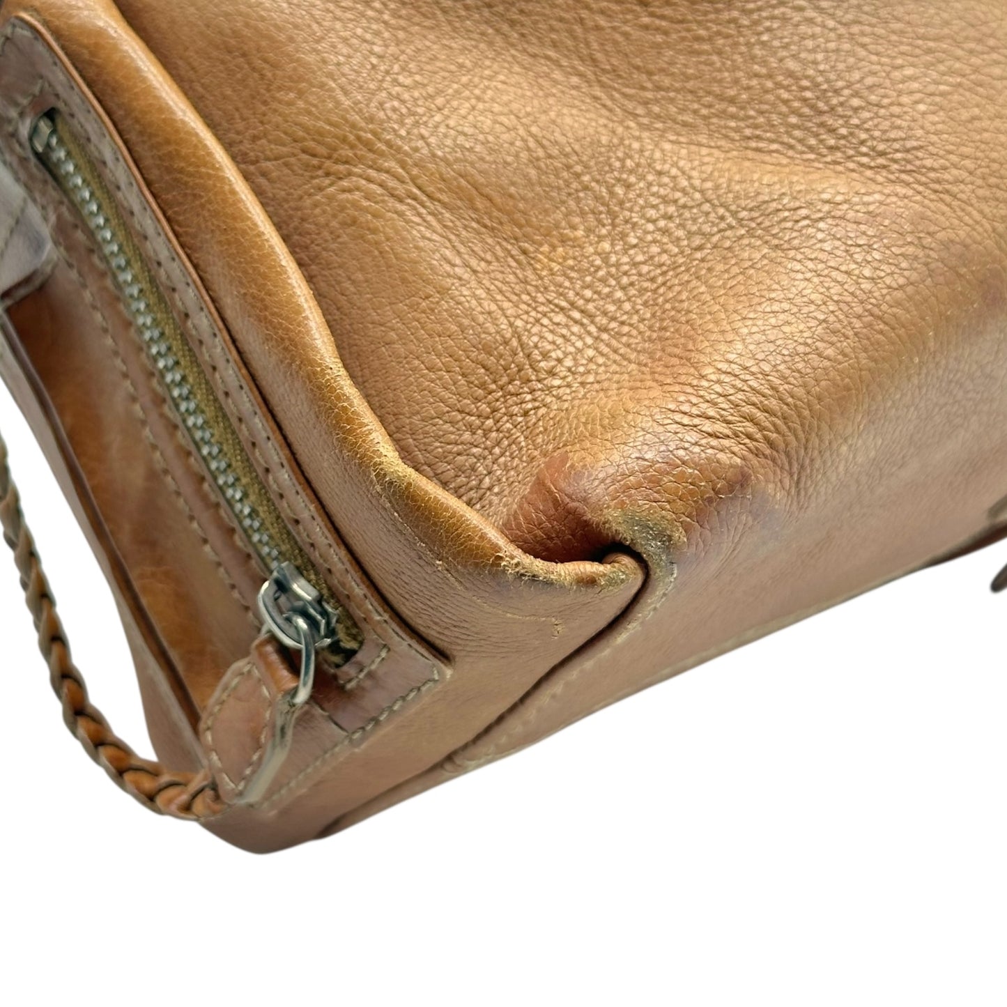 Christian Dior F/W 2005 Brown Leather 'Flight' Shoulder Bag