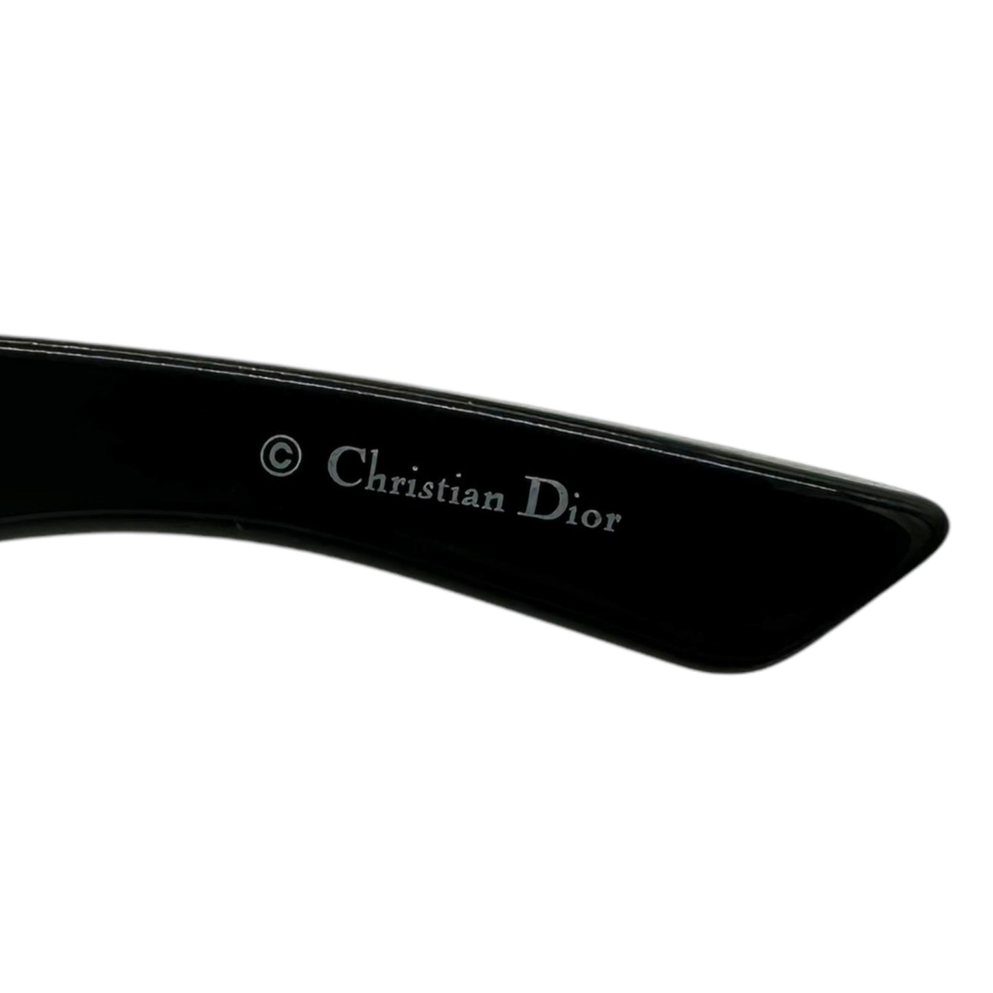 Christian Dior Cherrytree Black & Silver Shield Sunglasses - Outfit Repeater